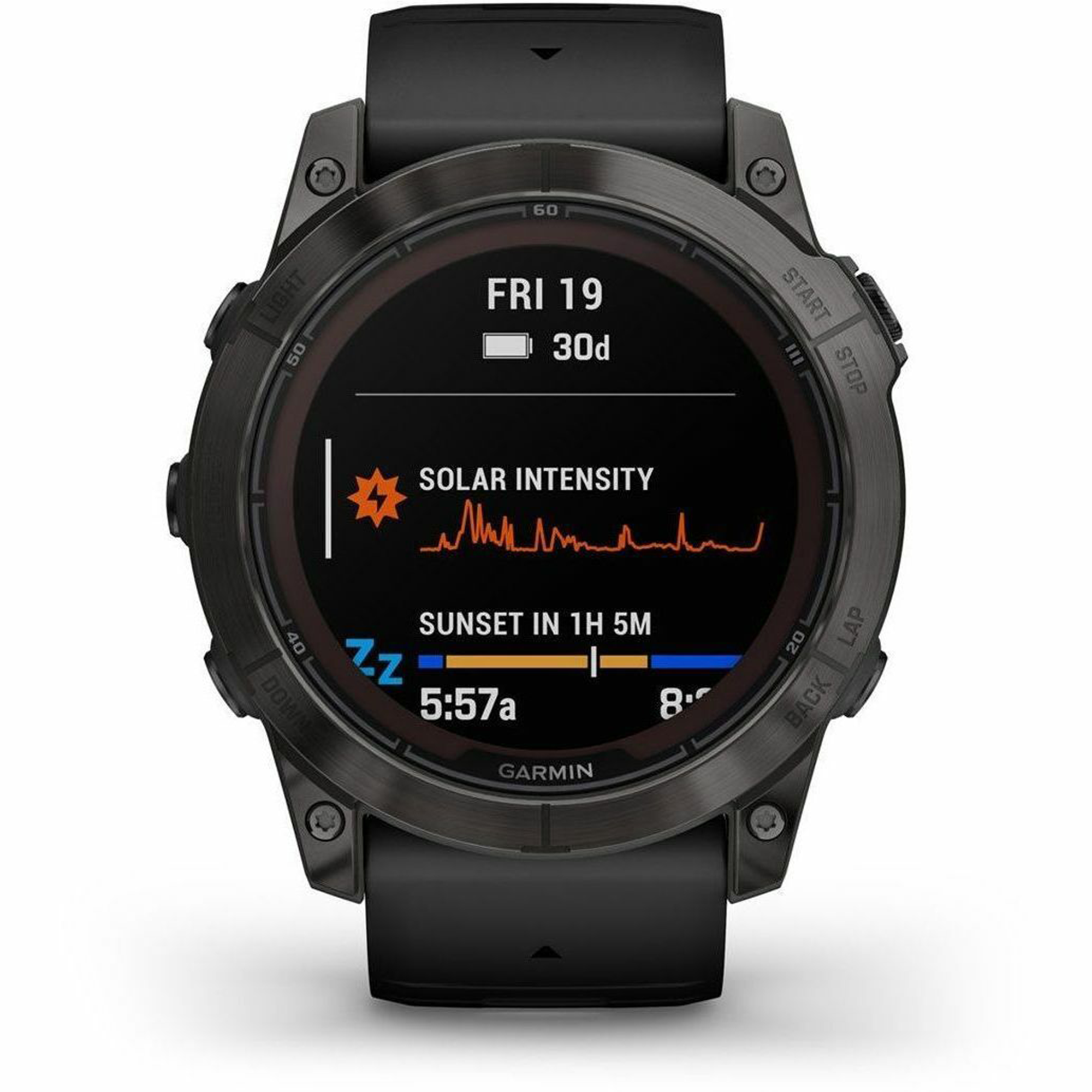 Garmin fēnix 7X Pro Sapphire Solar Edition 51mm GPS Smartwatch - Carbon Gray DLC Titanium with Black Band
