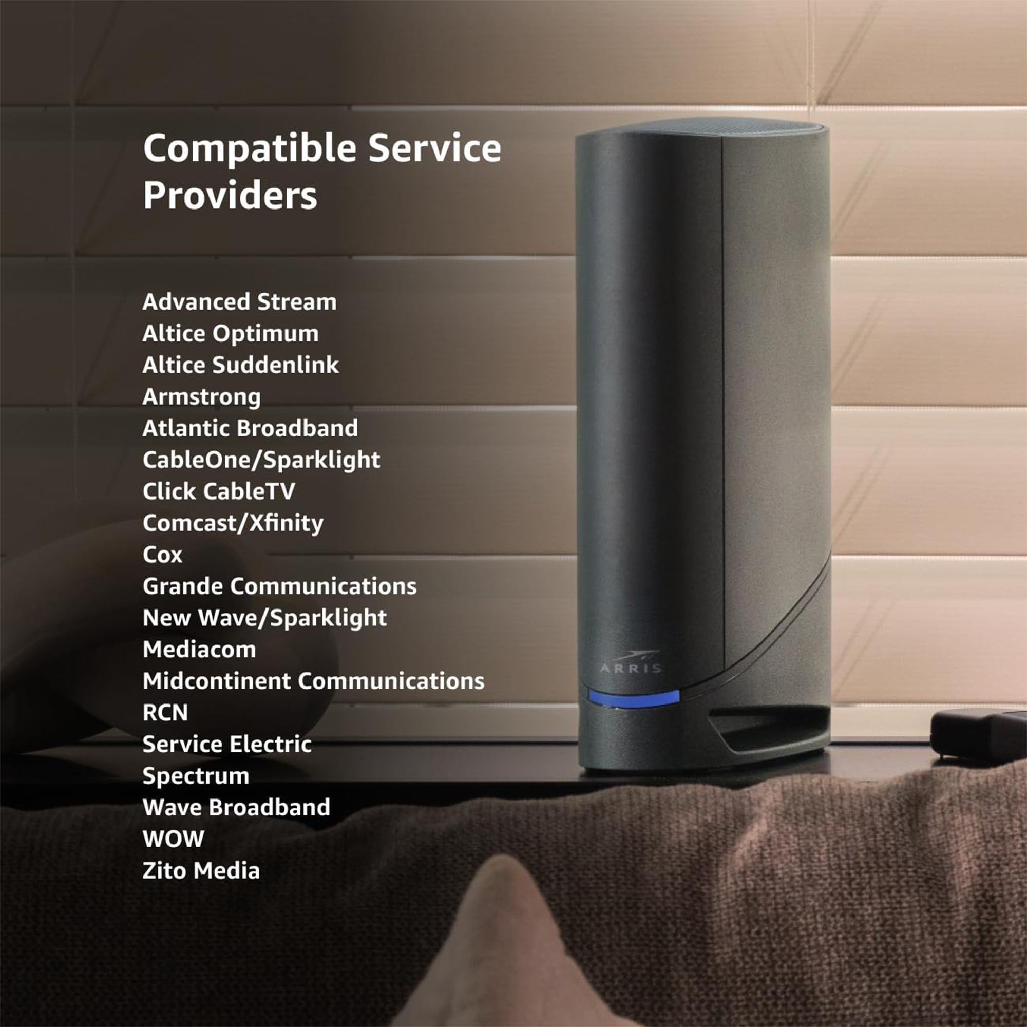 ARRIS SURFboard G36 AX3000 Dual-Band DOCSIS 3.1 Multi-Gig Cable Modem Router