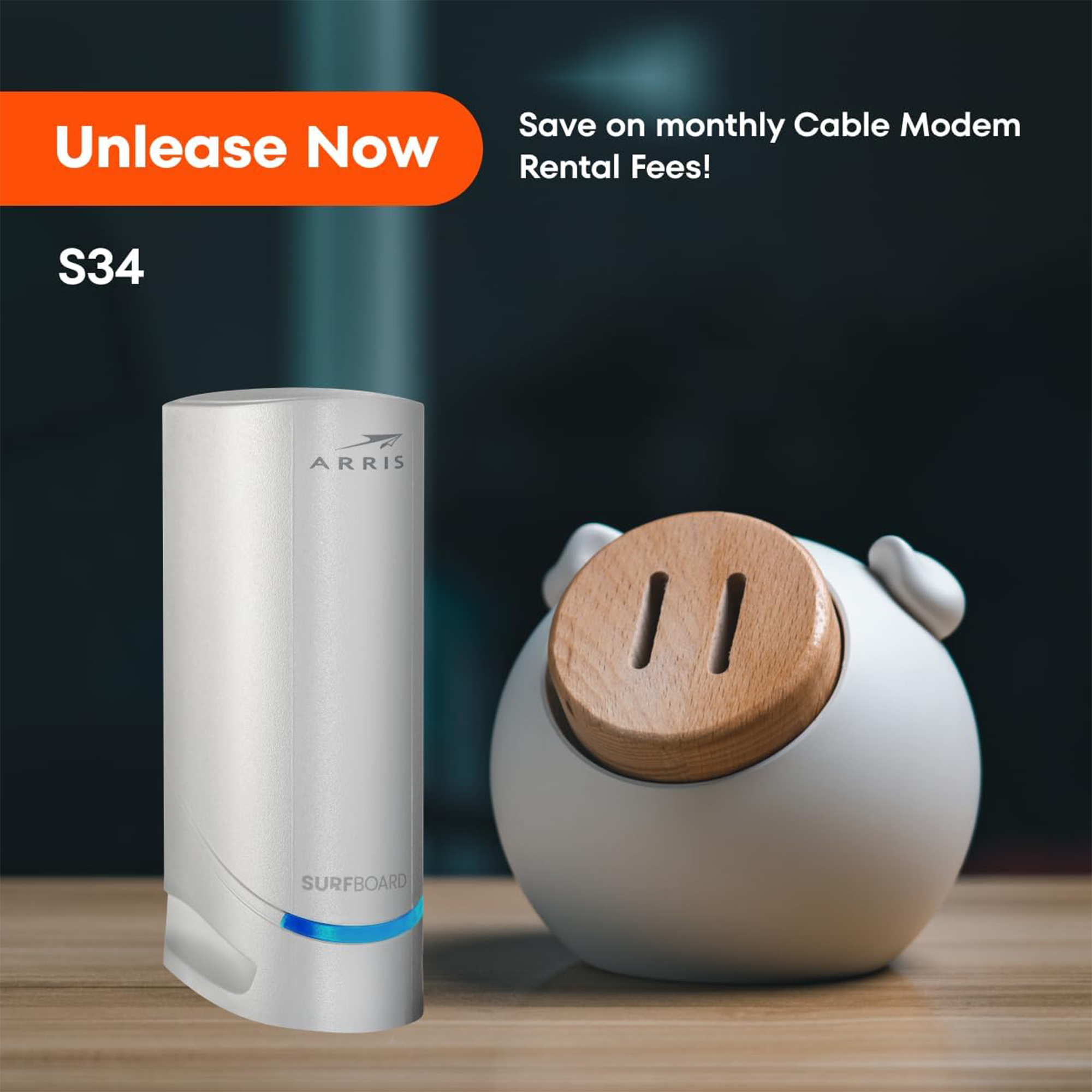 ARRIS SURFboard S34 2.5G DOCSIS 3.1 Cable Modem