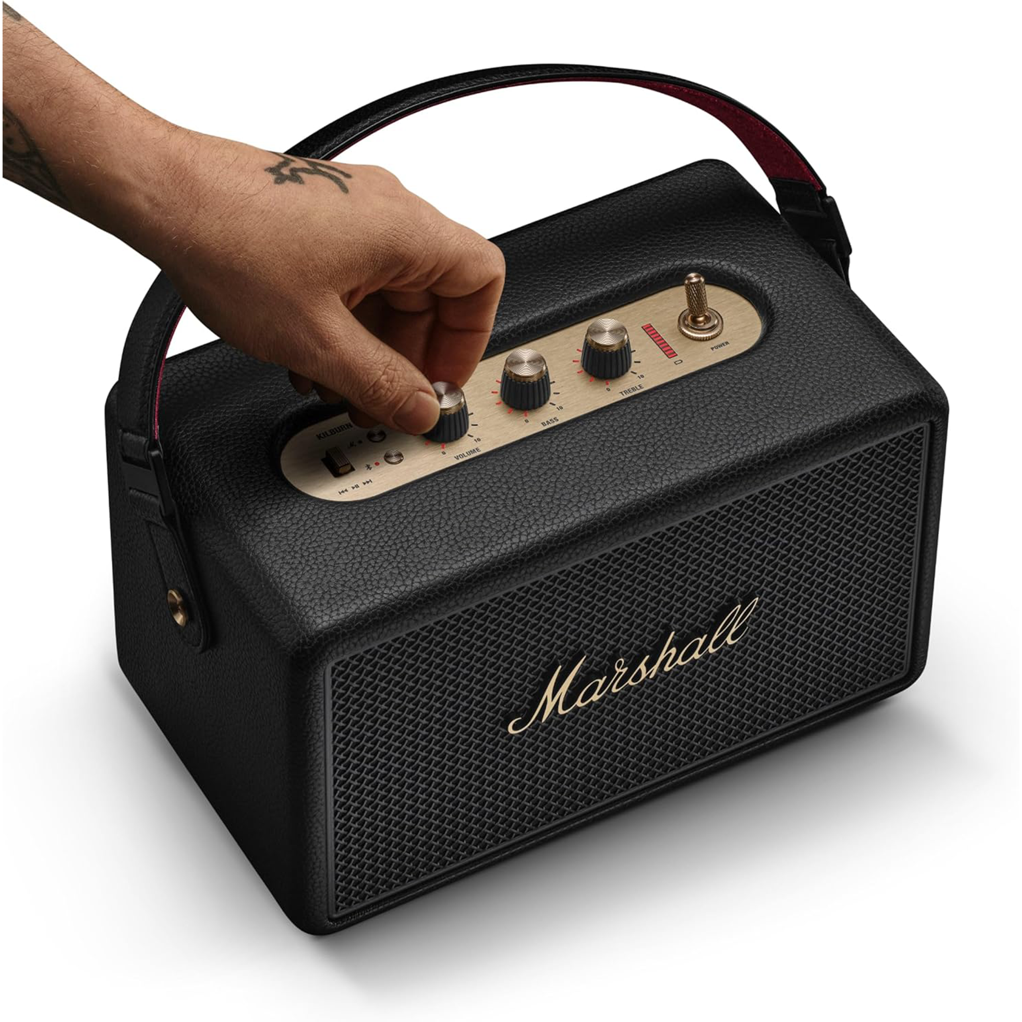 Marshall Kilburn III Portable Bluetooth Speaker (Black & Brass)