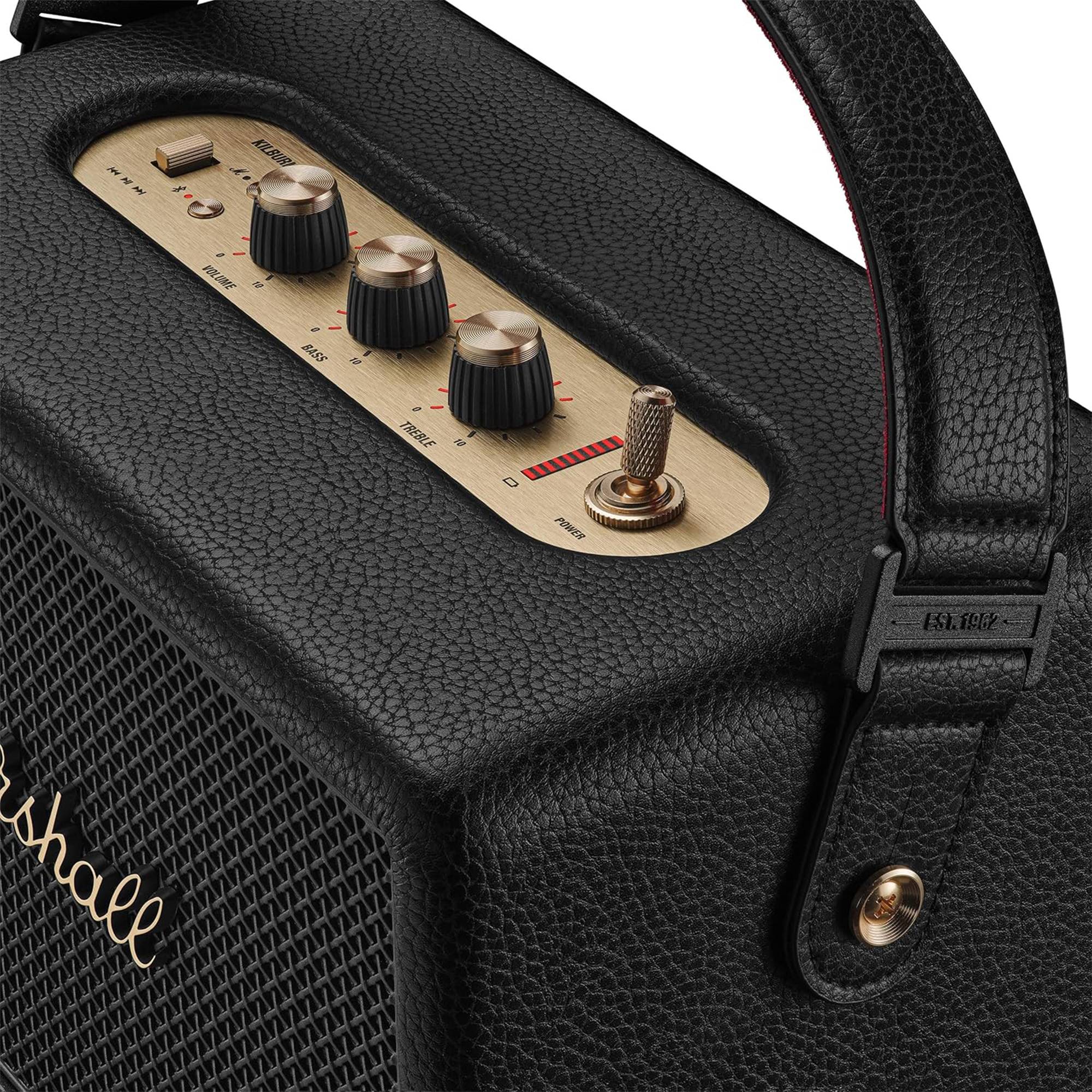 Marshall Kilburn III Portable Bluetooth Speaker (Black & Brass)