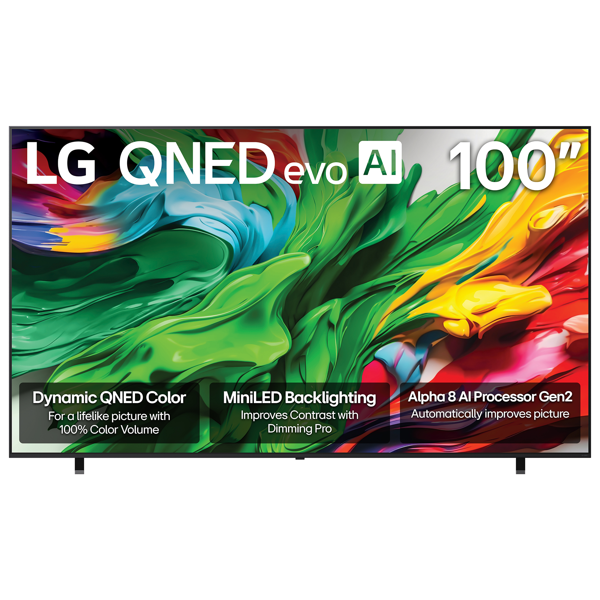 LG QNED evo AI QNED85A 100" 4K HDR Smart Mini-LED TV - 100QNED85AU