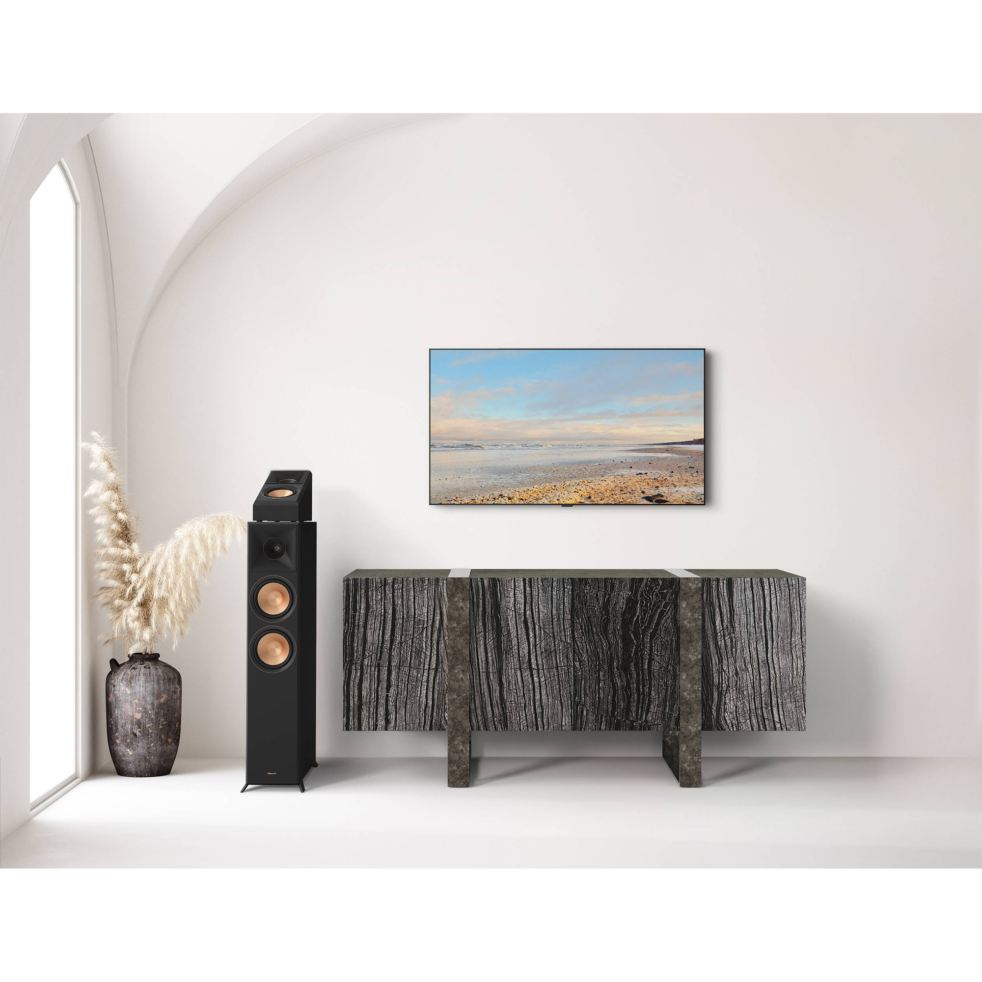 Klipsch Reference Premiere RP-500SA II Two-Way Dolby Atmos Elevation/Surround Speakers - Walnut (Pair)