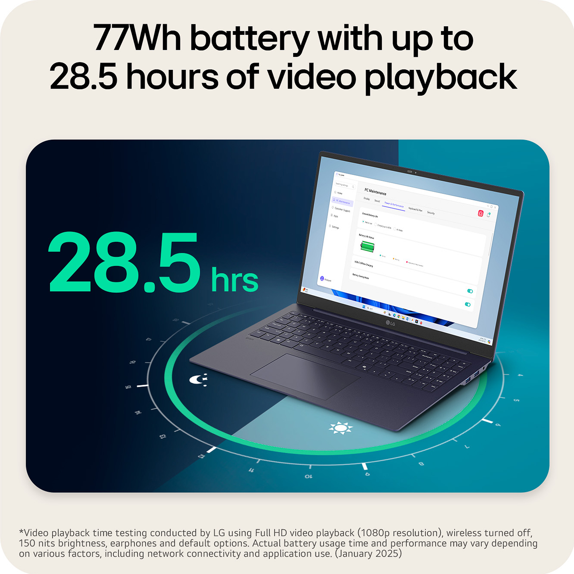 LG gram 16Z90TL-G.AUB9U1 16" Thin and Lightweight Copilot+ PC Laptop - Wndows 11 Home - Intel Evo Edition - Intel® Core™ Ultra 9 - 32GB RAM - 2TB SSD - Black