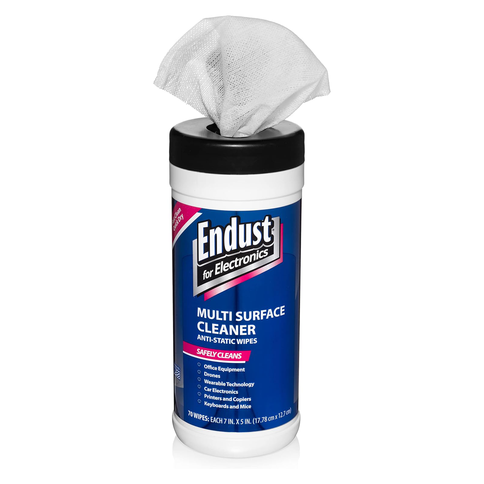 Endust for Electronics Multi Surface Cleaner Anti Static Wipes (70 Count)