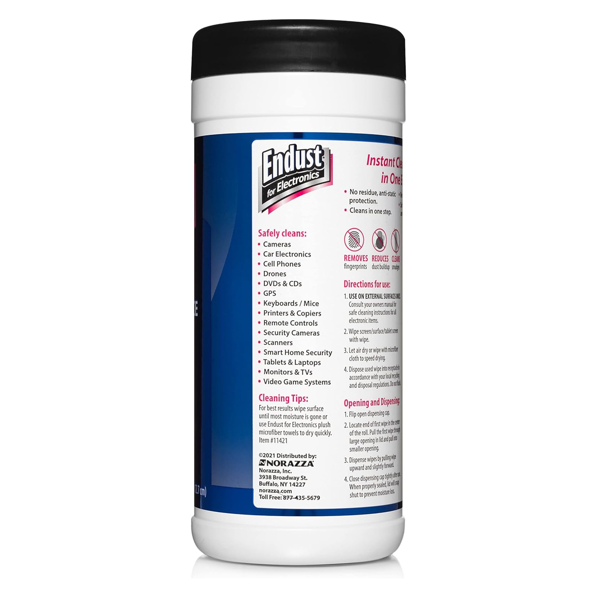 Endust for Electronics Multi Surface Cleaner Anti Static Wipes (70 Count)