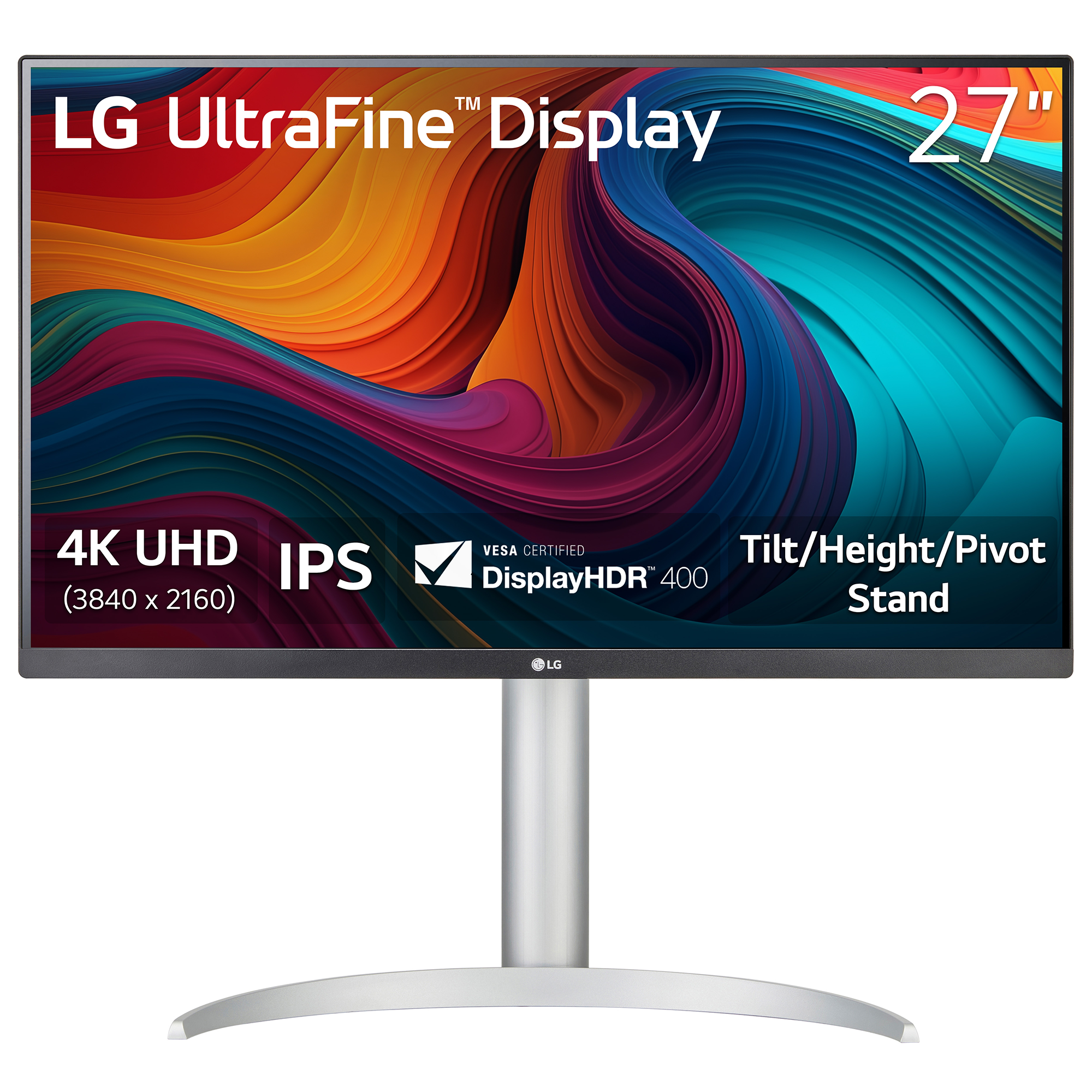 LG 27UP650K-W 27" 4K UHD UltraFine™ IPS Monitor with VESA DisplayHDR™ 400