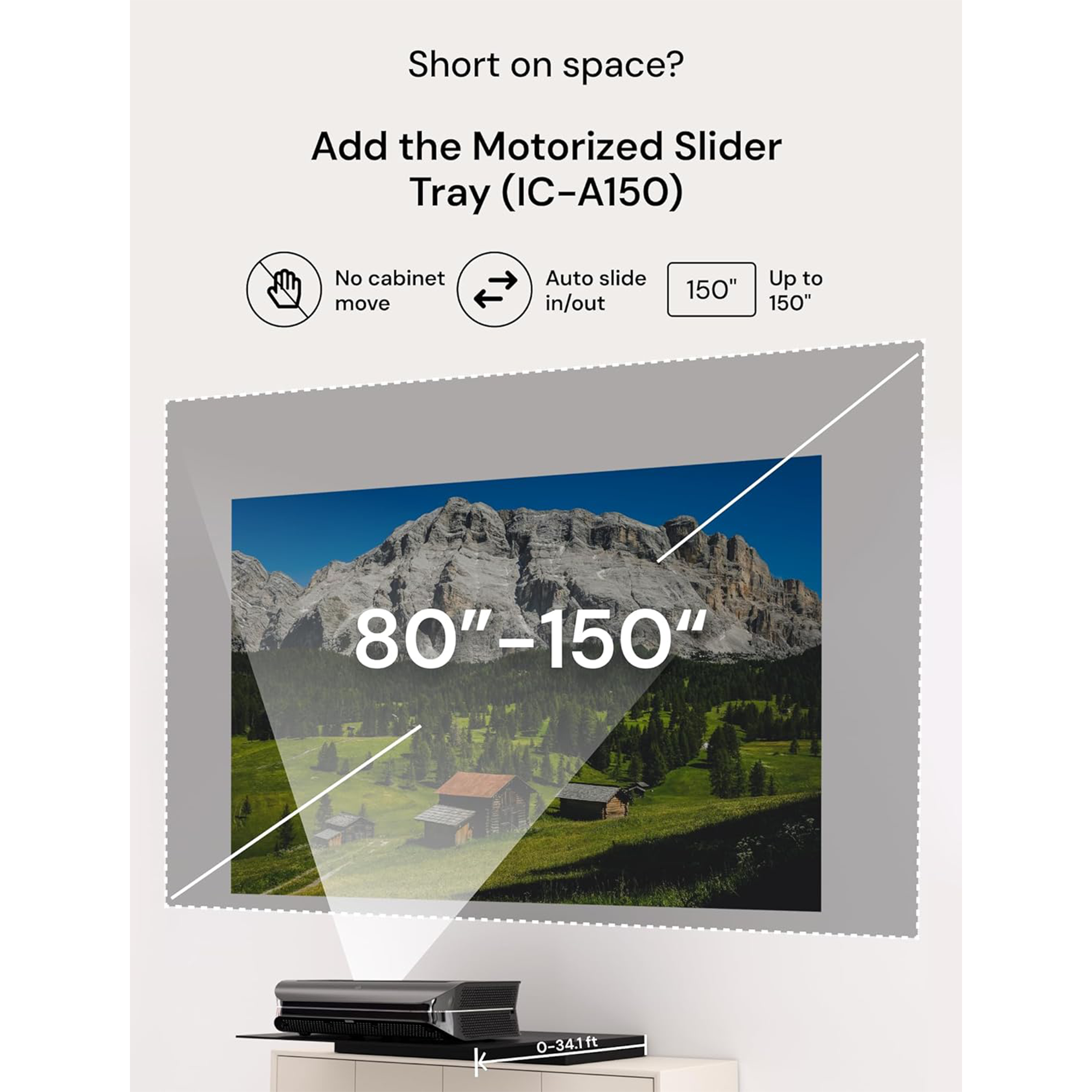 AWOL Vision LTV-3500 Pro 3000-Lumen XPR 4K 3D RGB Laser Projector