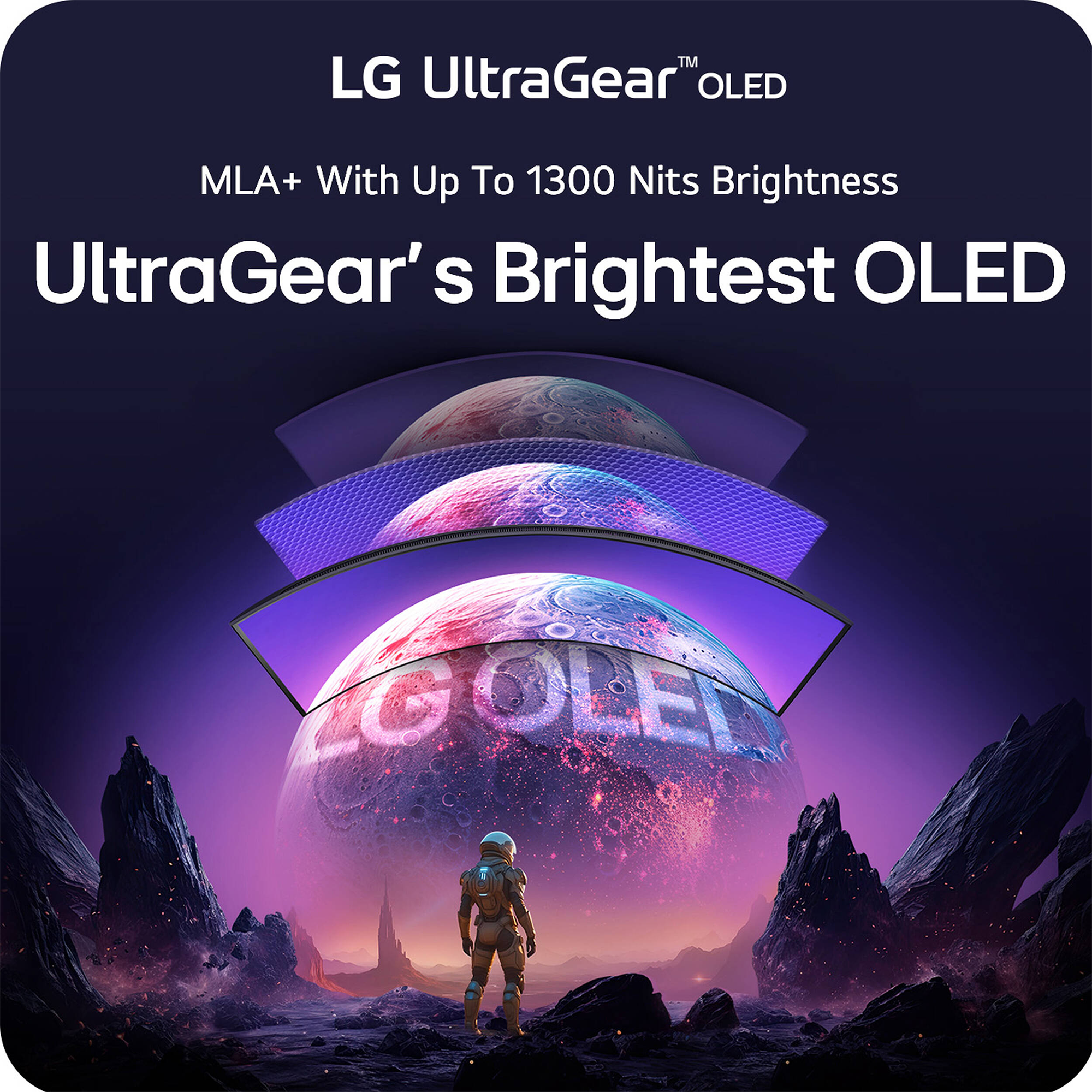 LG UltraGear™ OLED 44.5" 5K2K HDR Dual Mode 165 Hz Curved Gaming Monitor