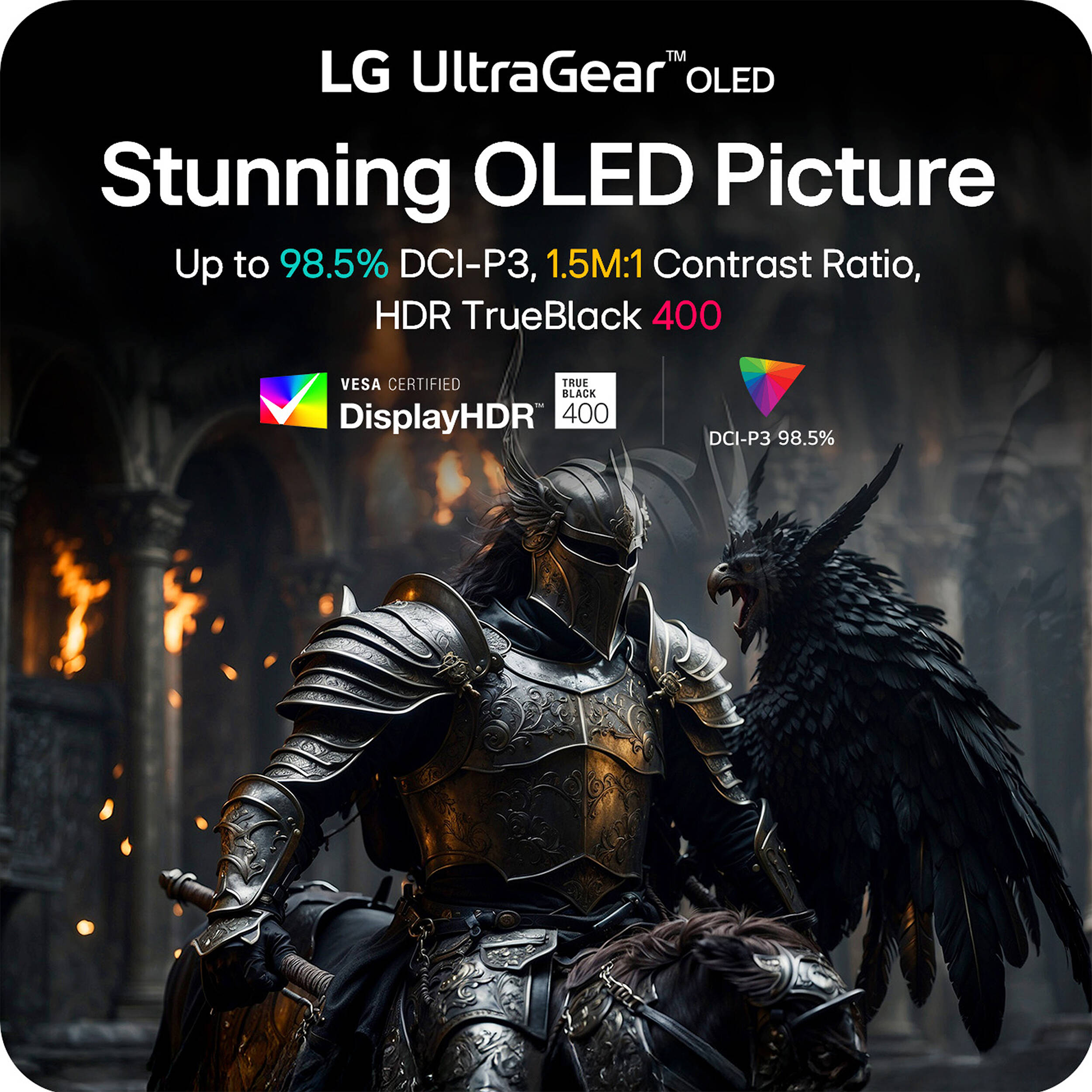 LG UltraGear™ OLED 44.5" 5K2K HDR Dual Mode 165 Hz Curved Gaming Monitor