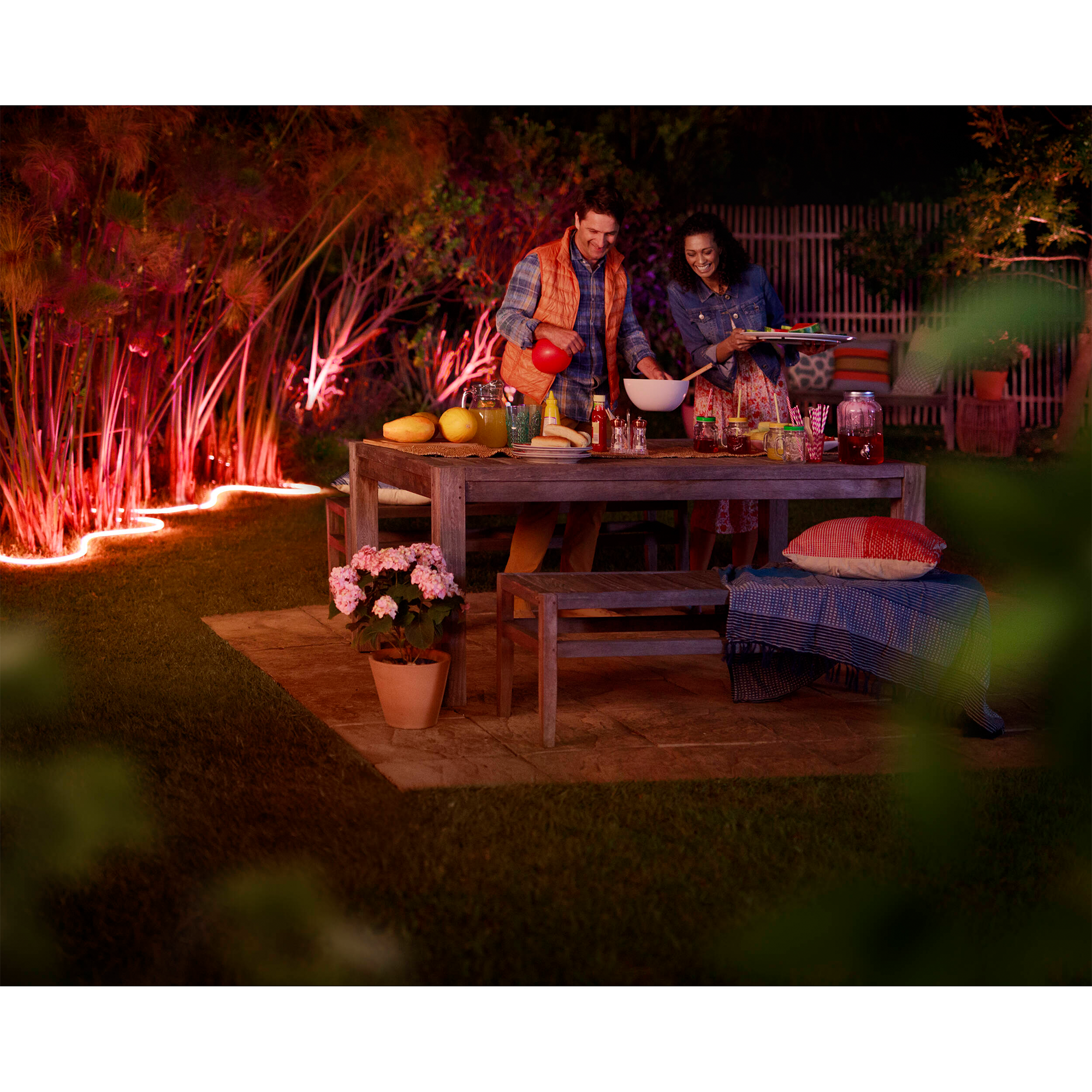 Philips Hue Outdoor 7-Foot Smart LED Light Strip - White and Color Ambiance - 1 Pack