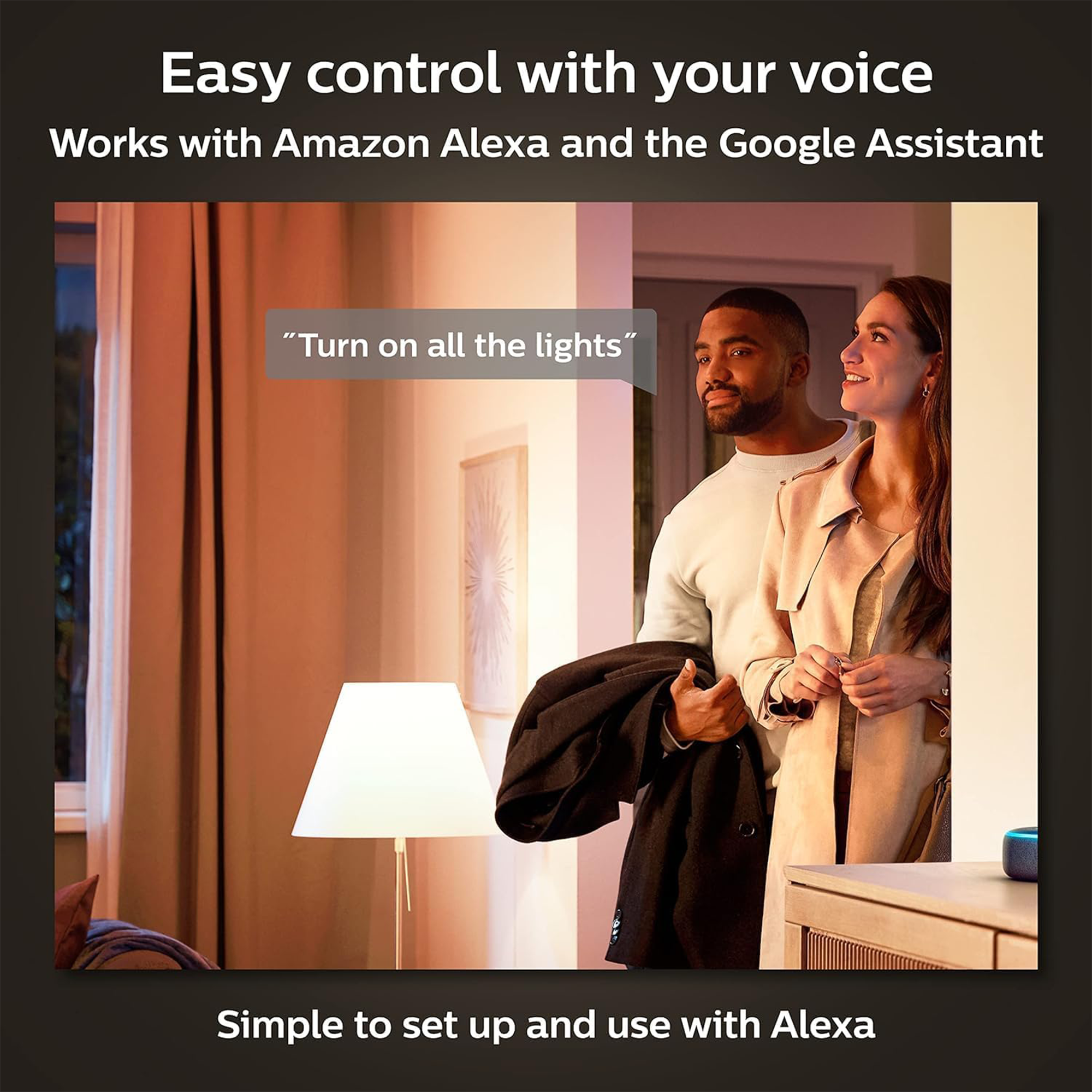 Philips Hue 75 W A19 Smart LED Bulb – Soft White (1‑Pack)