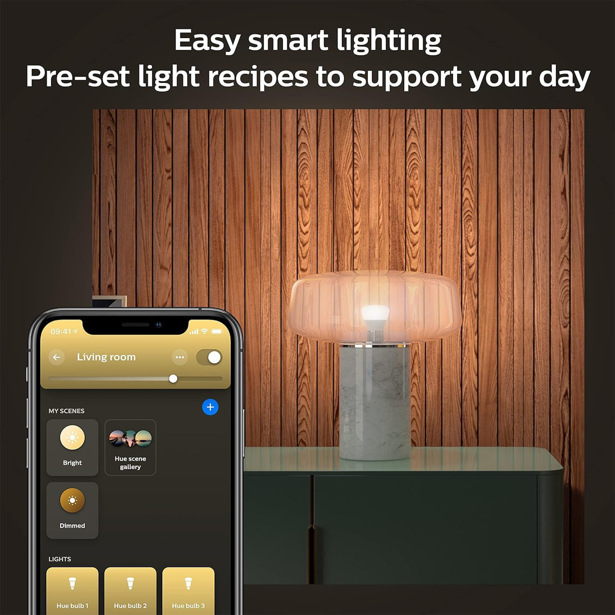 Philips Hue 75 W A19 Smart LED Bulb – Soft White (1‑Pack)