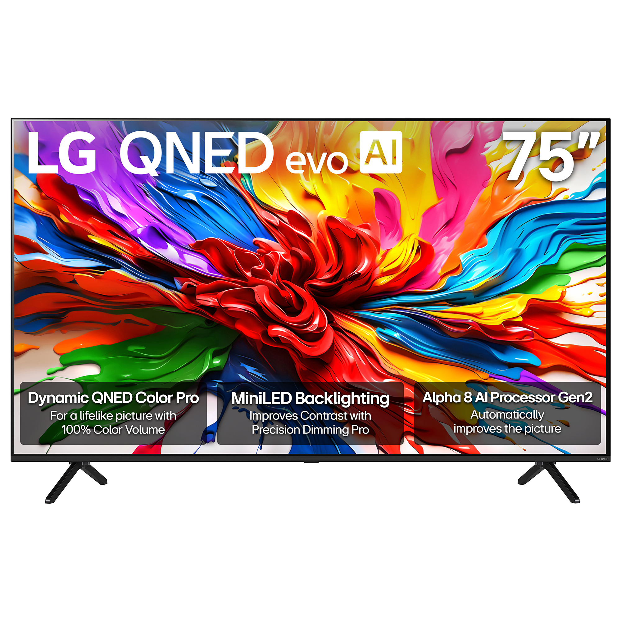 LG QNED evo AI QNED92A 75" Mini LED 4K Smart TV - 75QNED92AUA