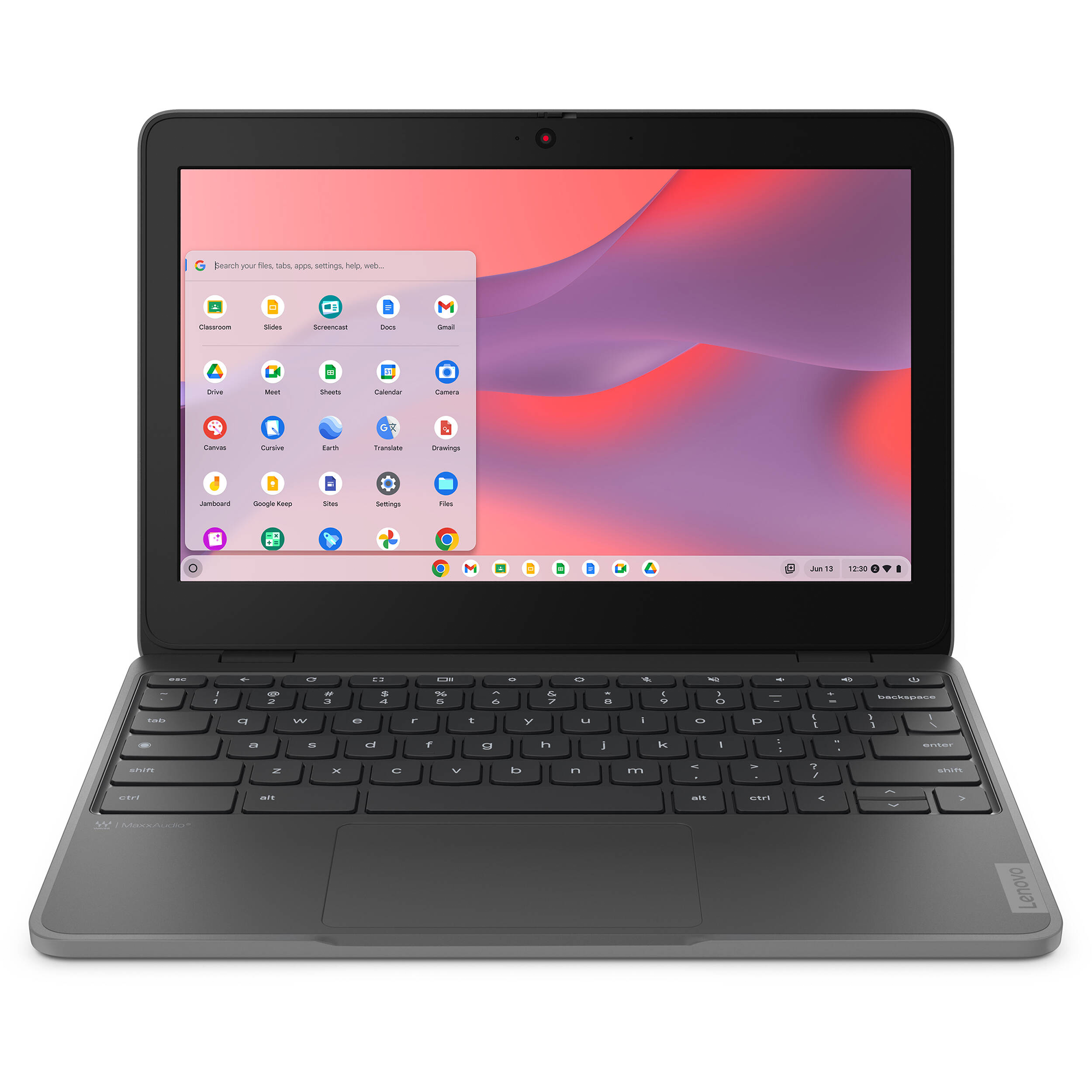 Lenovo 100e Chromebook Gen 4 82W0001FUS 11.6" Chromebook - HD - 60 Hz - Octa-core (ARM Cortex A76 + Cortex A55) - 8 GB - 64 GB Flash Memory - English Keyboard - Graphite Gray