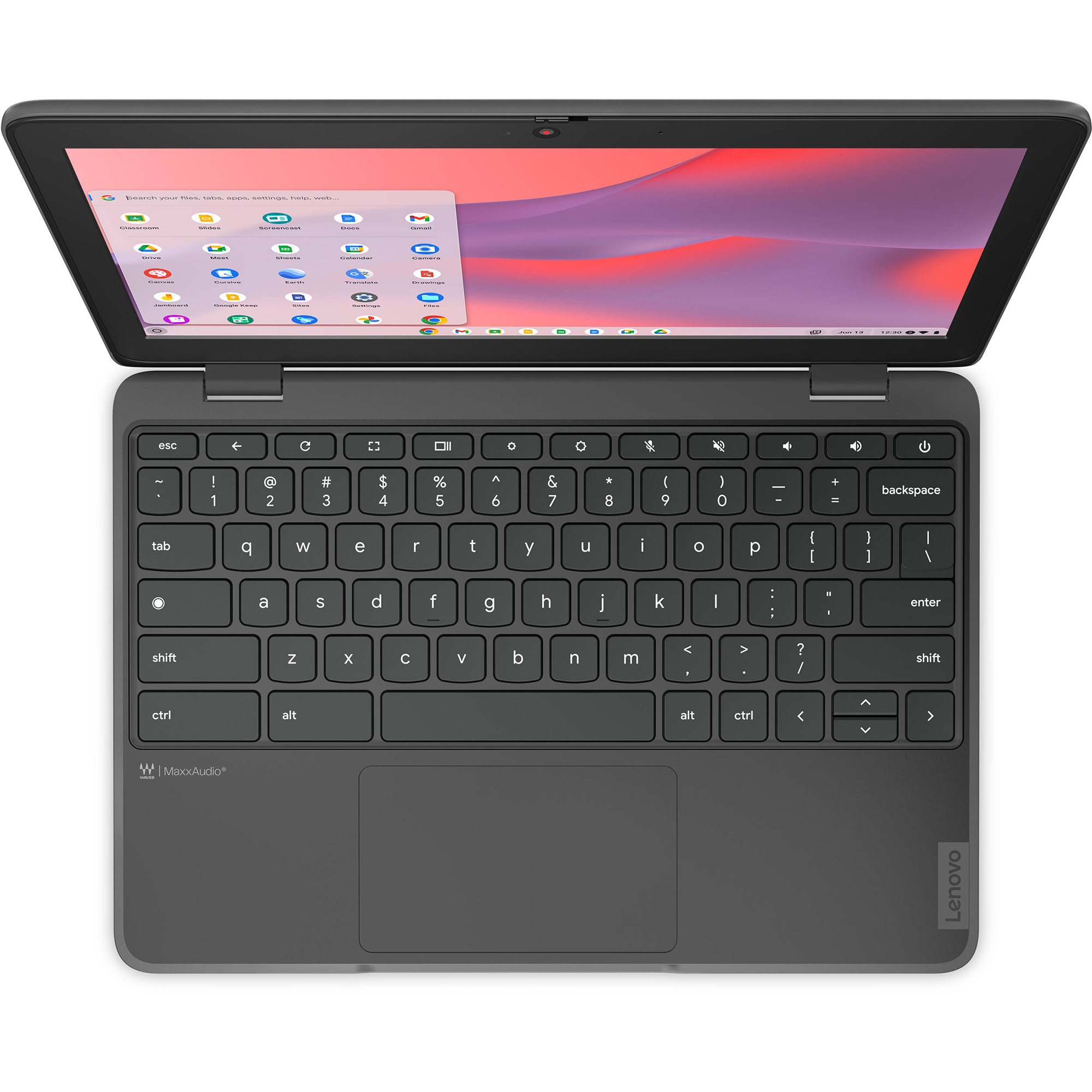 Lenovo 100e Chromebook Gen 4 82W0001FUS 11.6" Chromebook - HD - 60 Hz - Octa-core (ARM Cortex A76 + Cortex A55) - 8 GB - 64 GB Flash Memory - English Keyboard - Graphite Gray