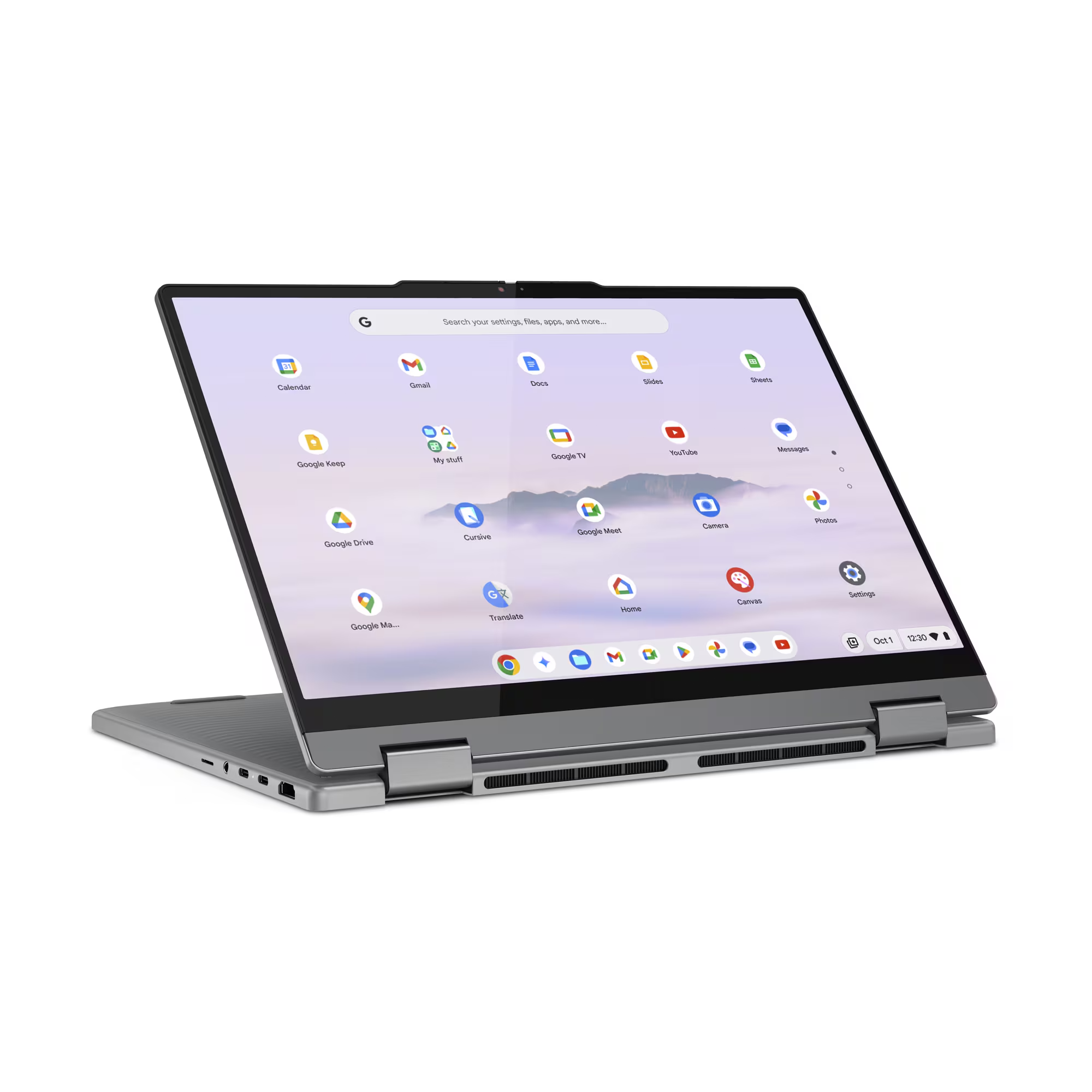 Lenovo 14IRU10 83LL000GUS 14" Touchscreen Convertible 2 in 1 Chromebook Plus - WUXGA - 60 Hz - Intel Core 7 250U - 16 GB - 512 GB SSD - English Keyboard - Luna Gray
