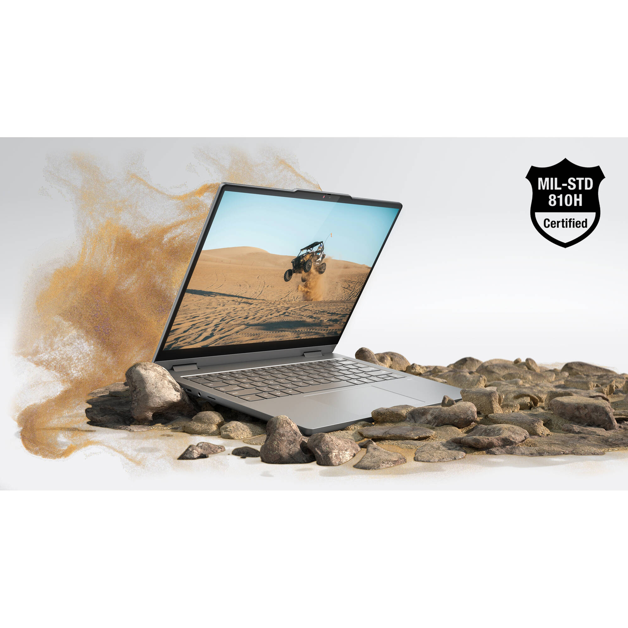 Lenovo 14IRU10 83LL000LUS 14" Touchscreen Convertible 2 in 1 Chromebook Plus - WUXGA - 60 Hz - Intel Core 5 120U - 8 GB - 256 GB SSD - English Keyboard - Luna Gray