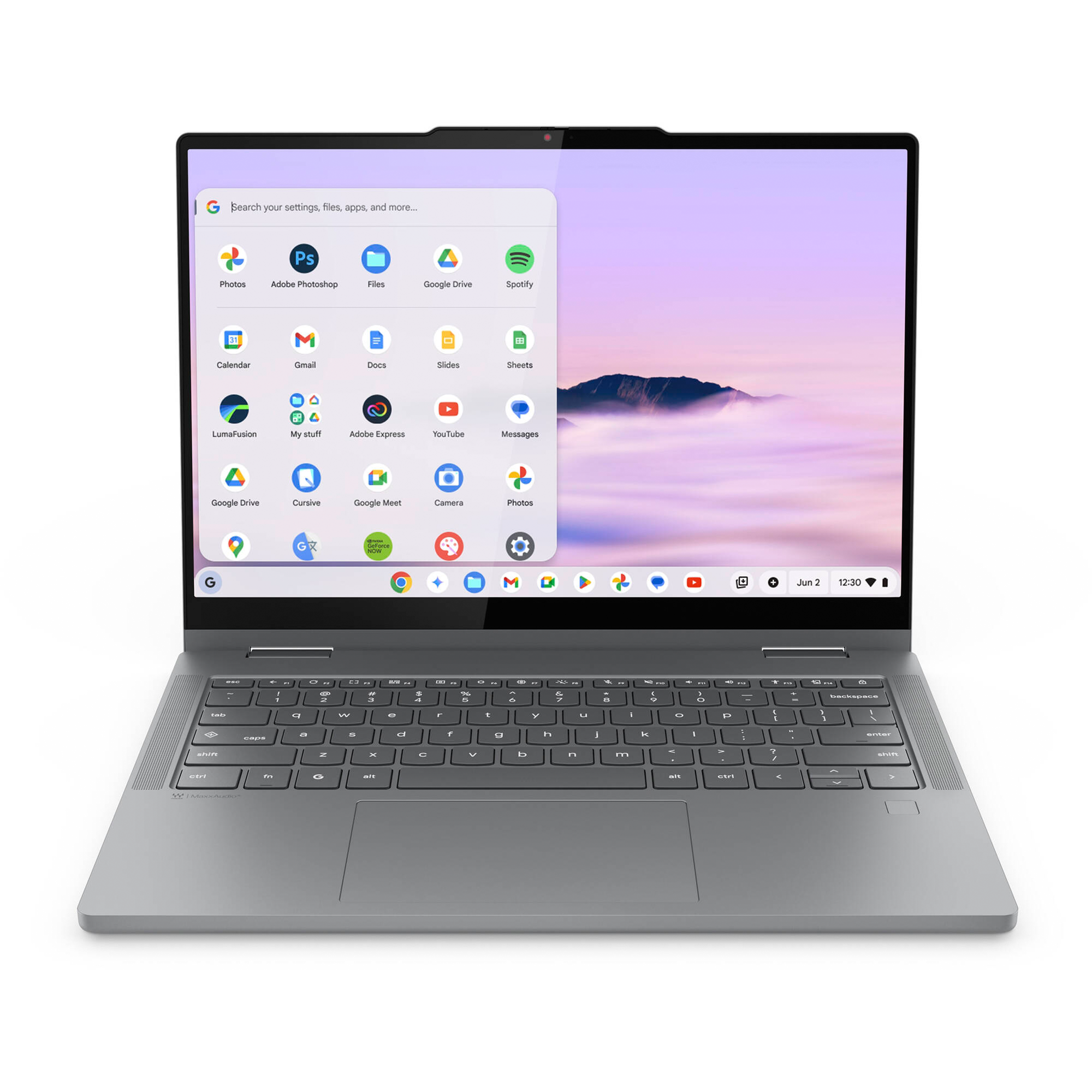 Lenovo 14IRU10 83LL000LUS 14" Touchscreen Convertible 2 in 1 Chromebook Plus - WUXGA - 60 Hz - Intel Core 5 120U - 8 GB - 256 GB SSD - English Keyboard - Luna Gray