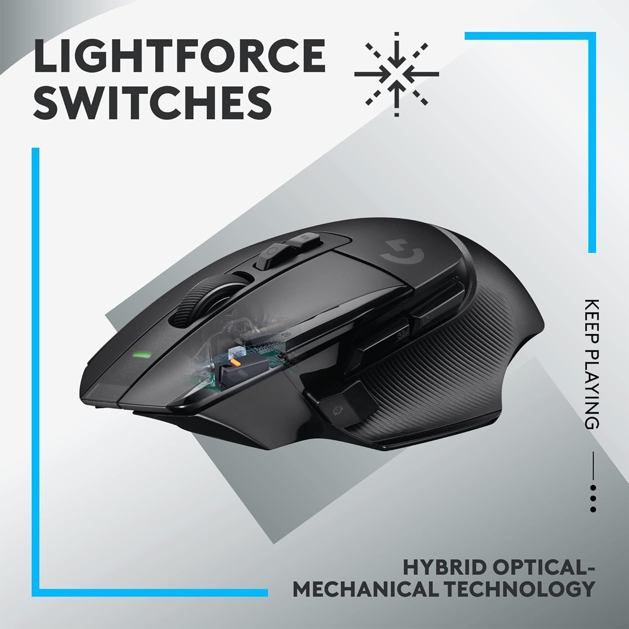 Logitech G G502 X LIGHTSPEED Wireless Gaming Mouse (Black)