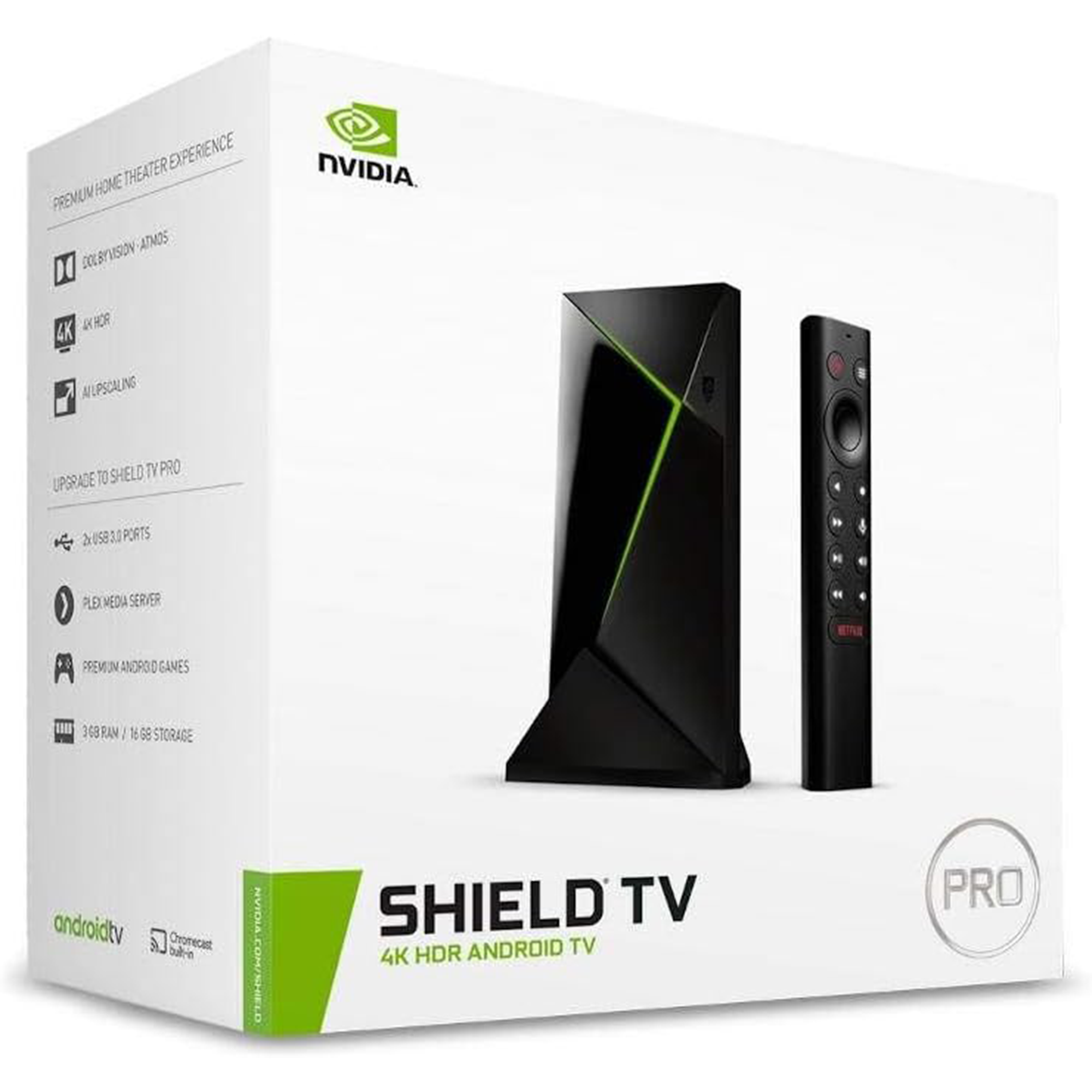 NVIDIA SHIELD Android TV Pro HDR 4K UHD Streaming Media Player (2019)