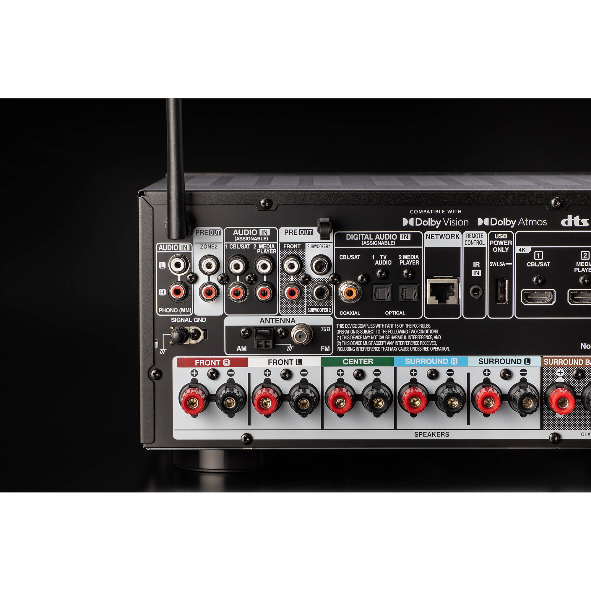 Denon X-Series AVR-X1800H 7.2-Channel Network A/V Receiver