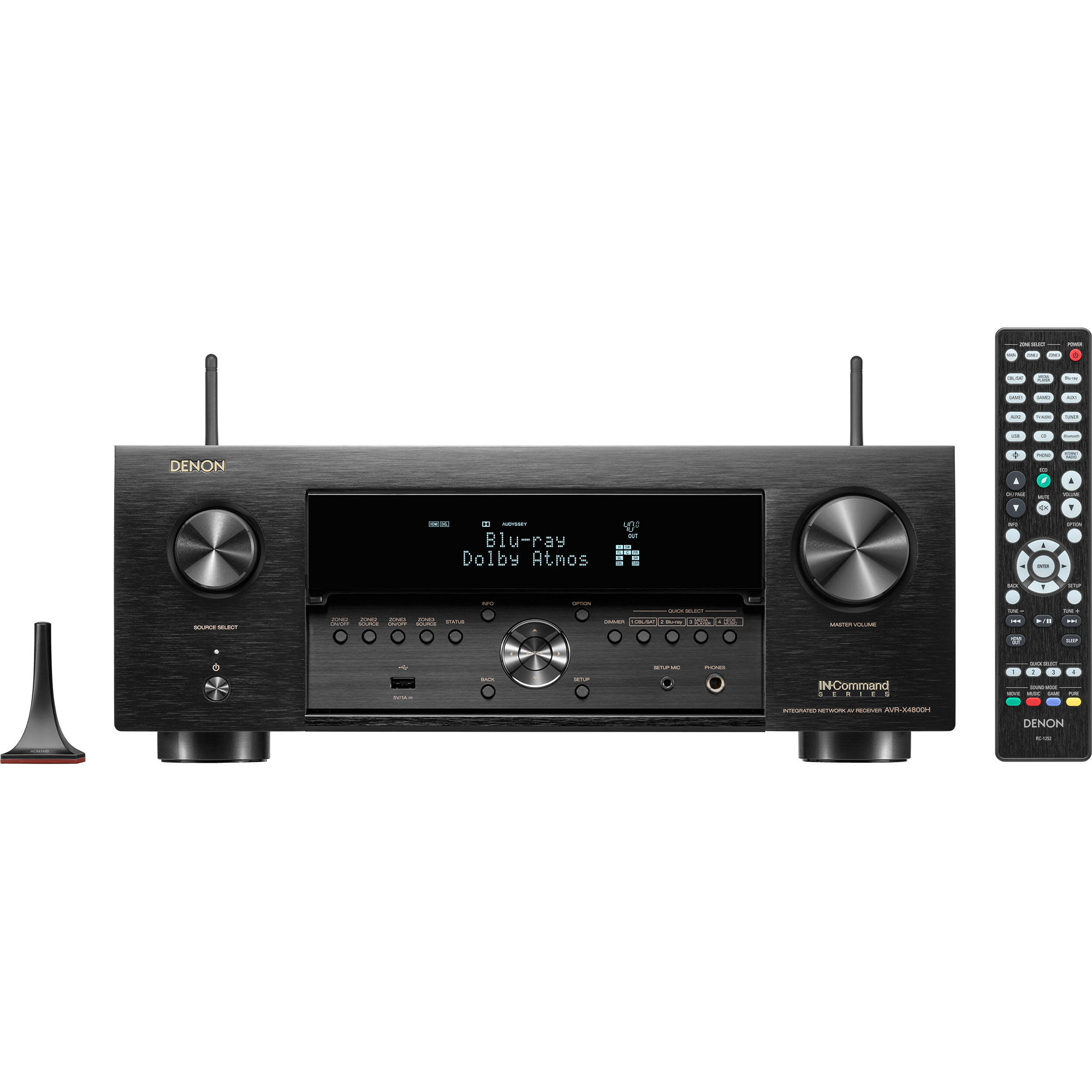 Denon AVR-X4800H 9.4-Channel Network A/V Receiver with Dolby Atmos® - Bluetooth® and Powered by HEOS™ streaming