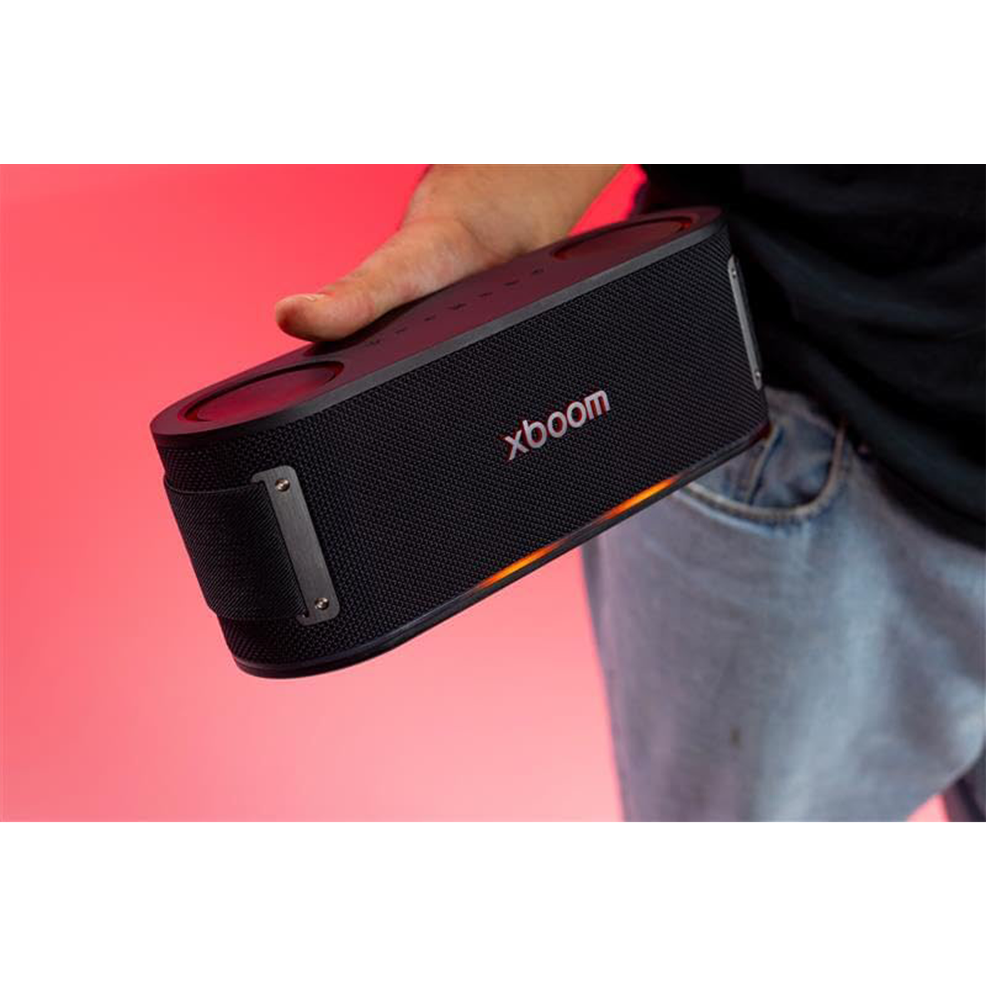 LG xboom Bounce Bluetooth Speaker with Dual Passive Radiators