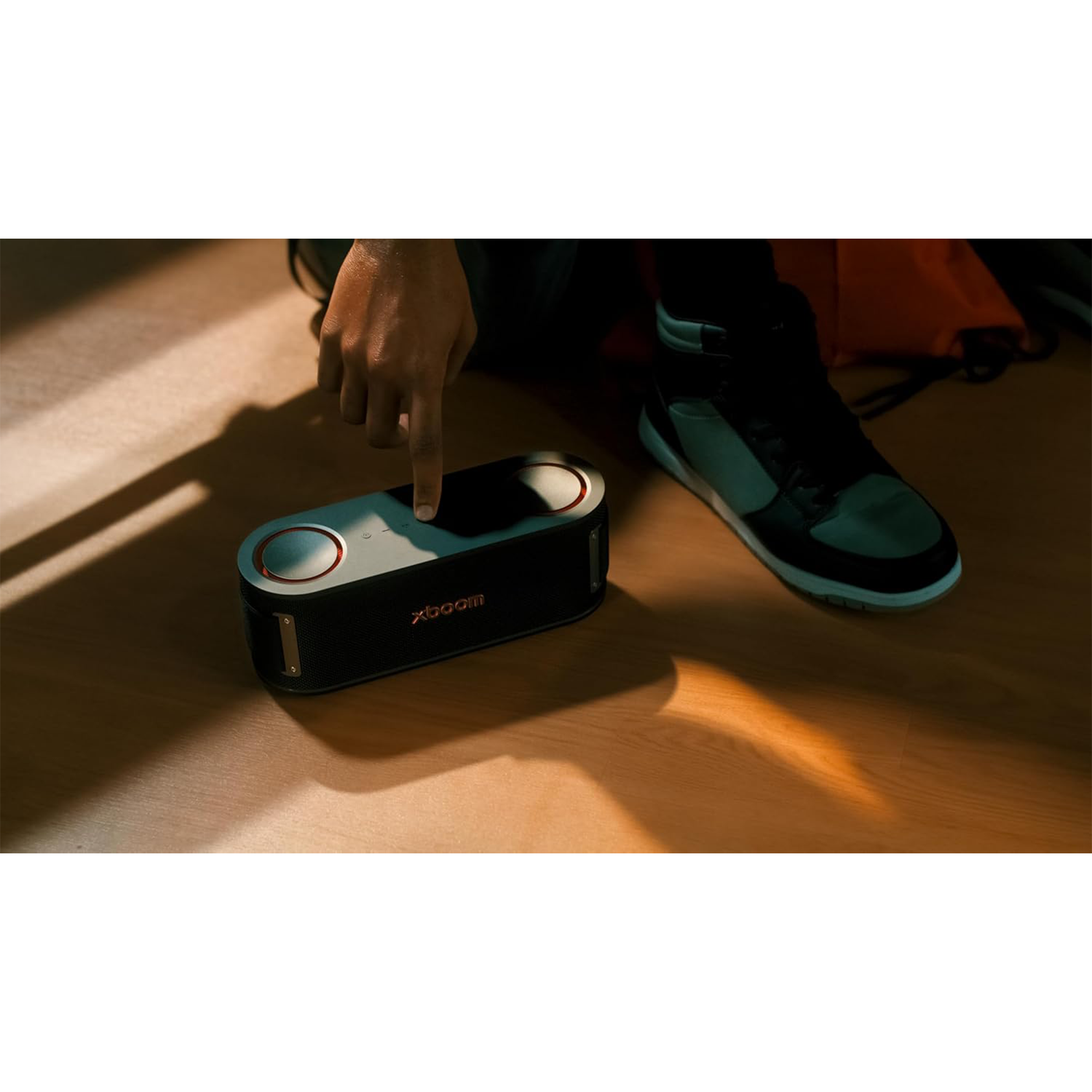 LG xboom Bounce Bluetooth Speaker with Dual Passive Radiators