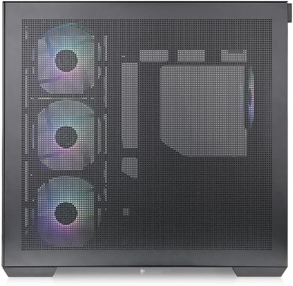 Thermaltake View 380 TG ARGB Mid Tower ATX Dual Chamber Tempered Glass Gaming Computer Chassis (Black)