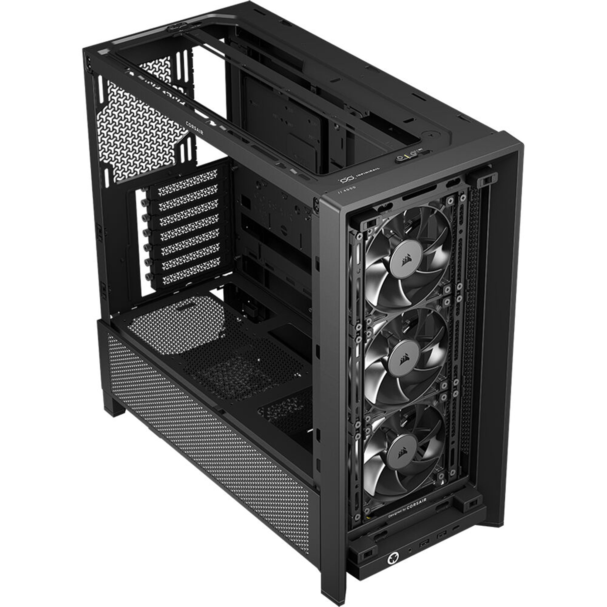 CORSAIR FRAME 4000D RS Tempered Glass Mid-Tower E-ATX Desktop Case (Black)