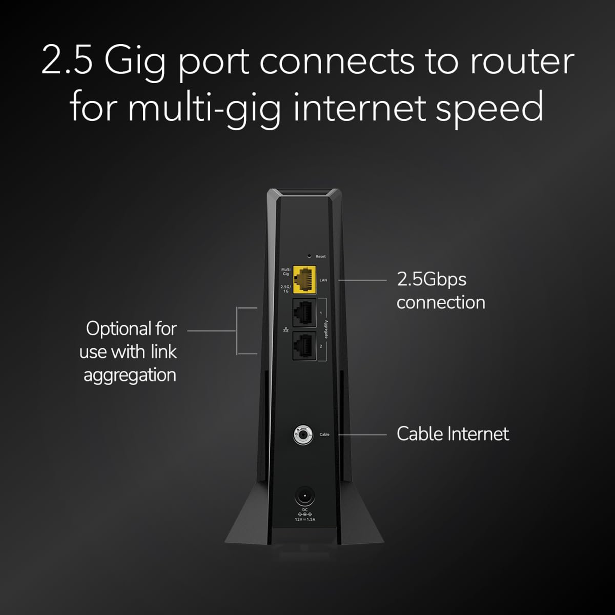 Netgear Nighthawk CM3000 2.5G DOCSIS 3.1 Cable Modem