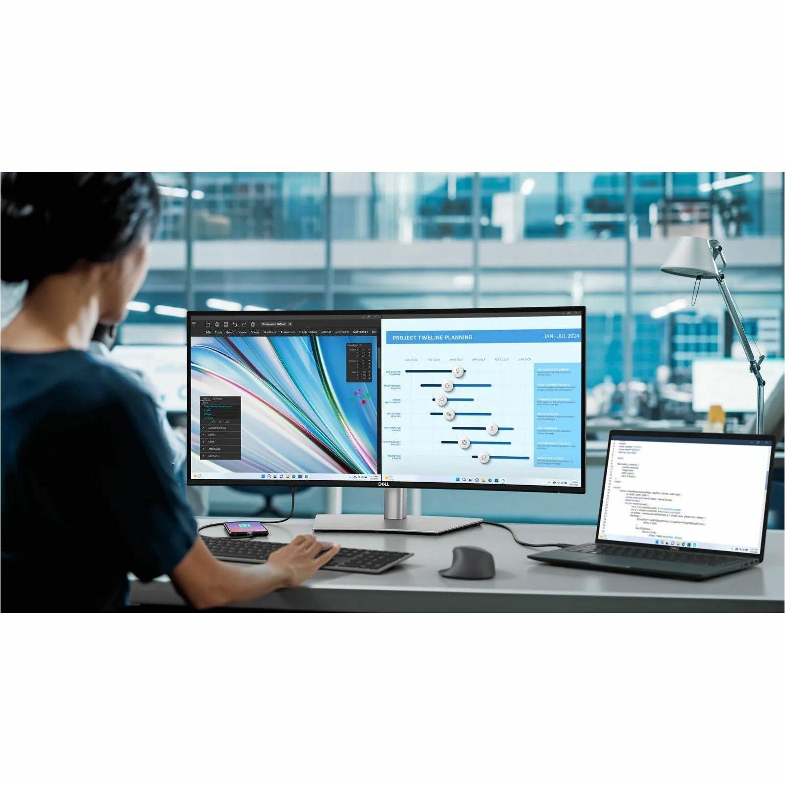 Dell UltraSharp 34" 1440p 120 Hz Thunderbolt Hub Curved Monitor