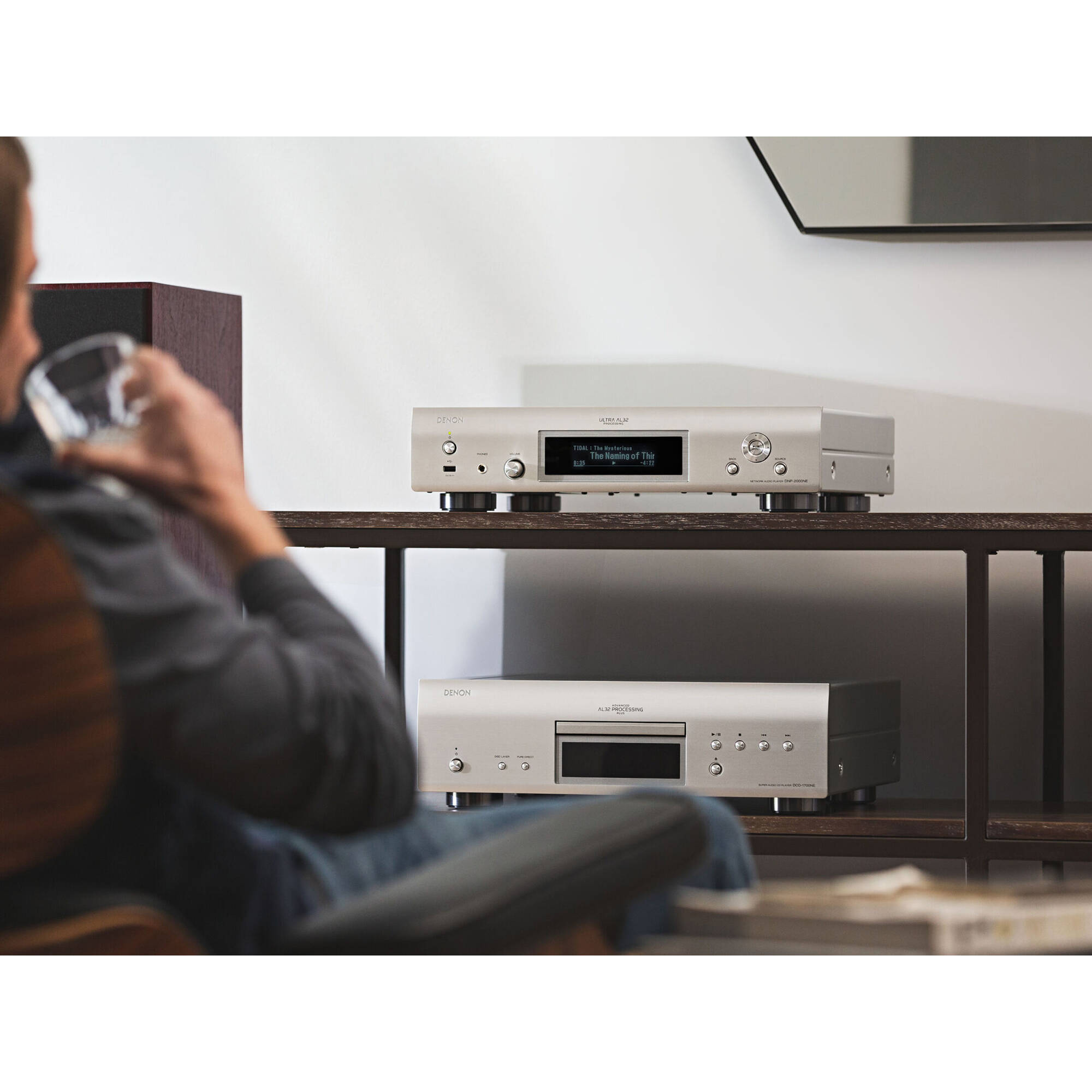 Denon DNP-2000NE High-Resolution DAC Audio Streamer with HEOS (Silver)