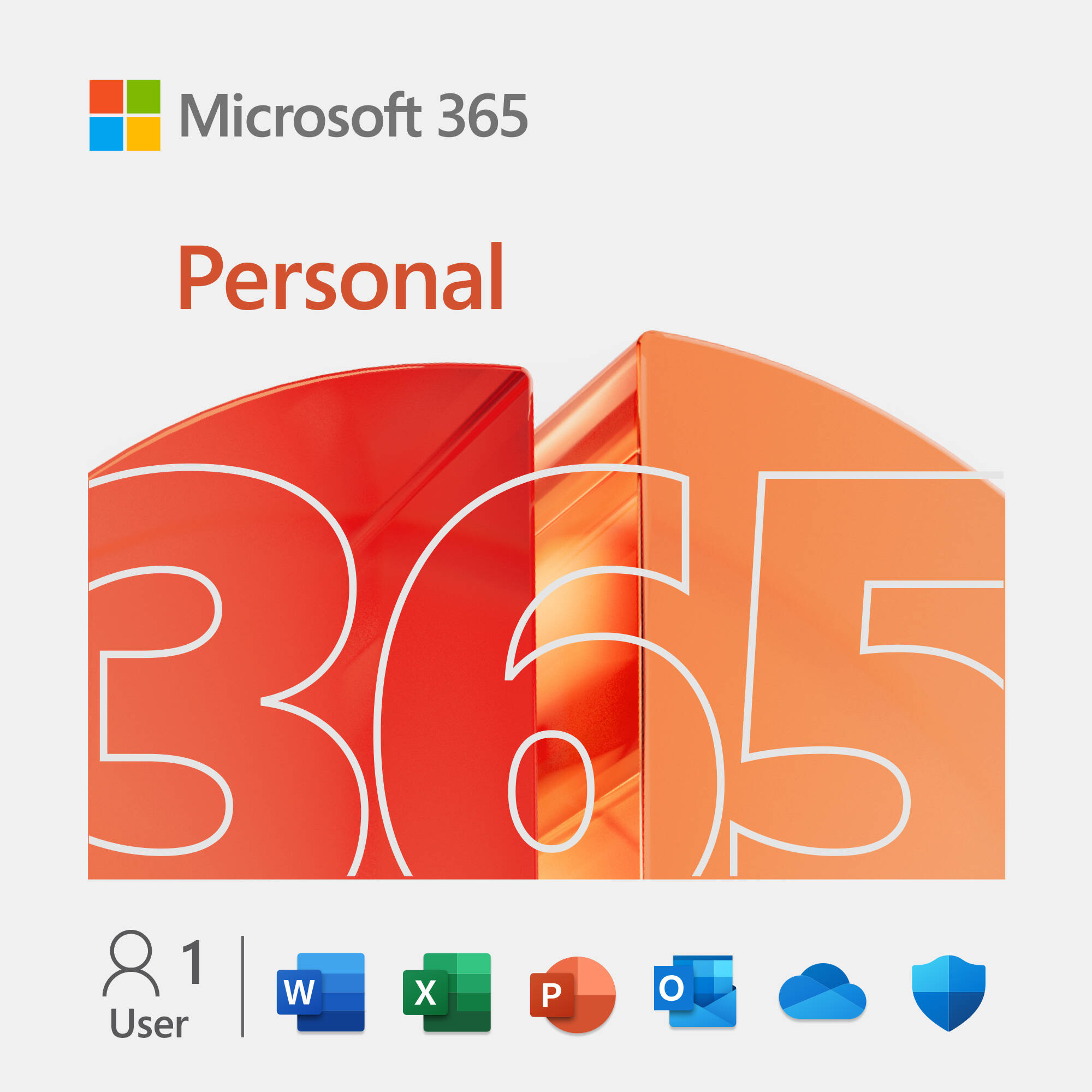 Microsoft 365 Personal (1-User License / 12-Month Subscription / Download)