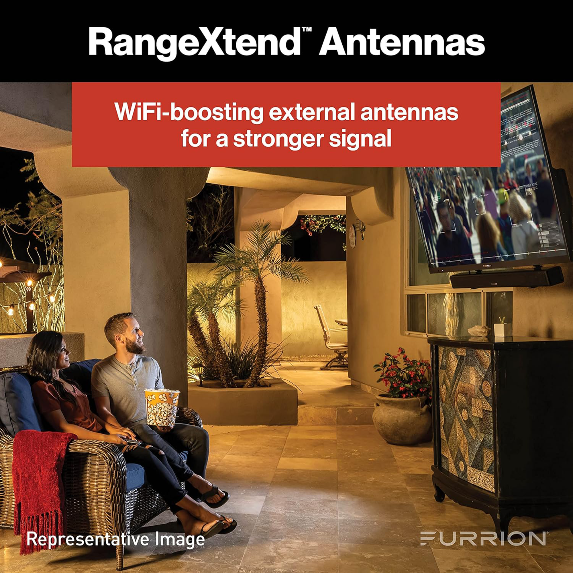 Furrion Aurora Sun 55" 4K HDR LED Outdoor Smart TV (Full Sun) - FDUN55CSA
