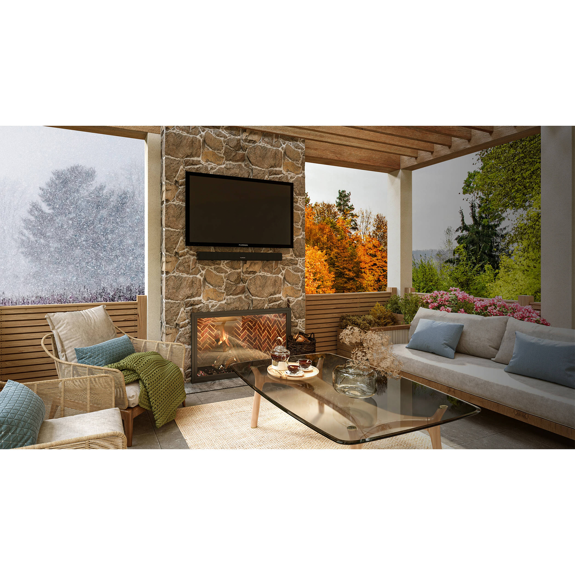 Furrion Aurora 43" 4K HDR Smart LED Outdoor TV (Partial Sun)