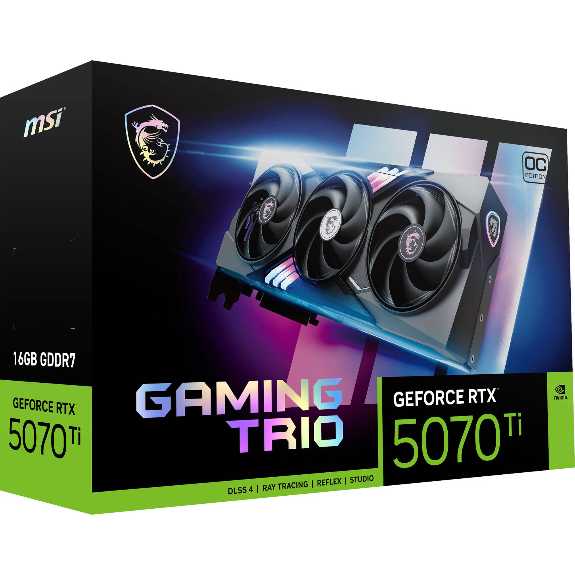 MSI GeForce RTX 5070 Ti 16G GAMING TRIO OC Graphics Card