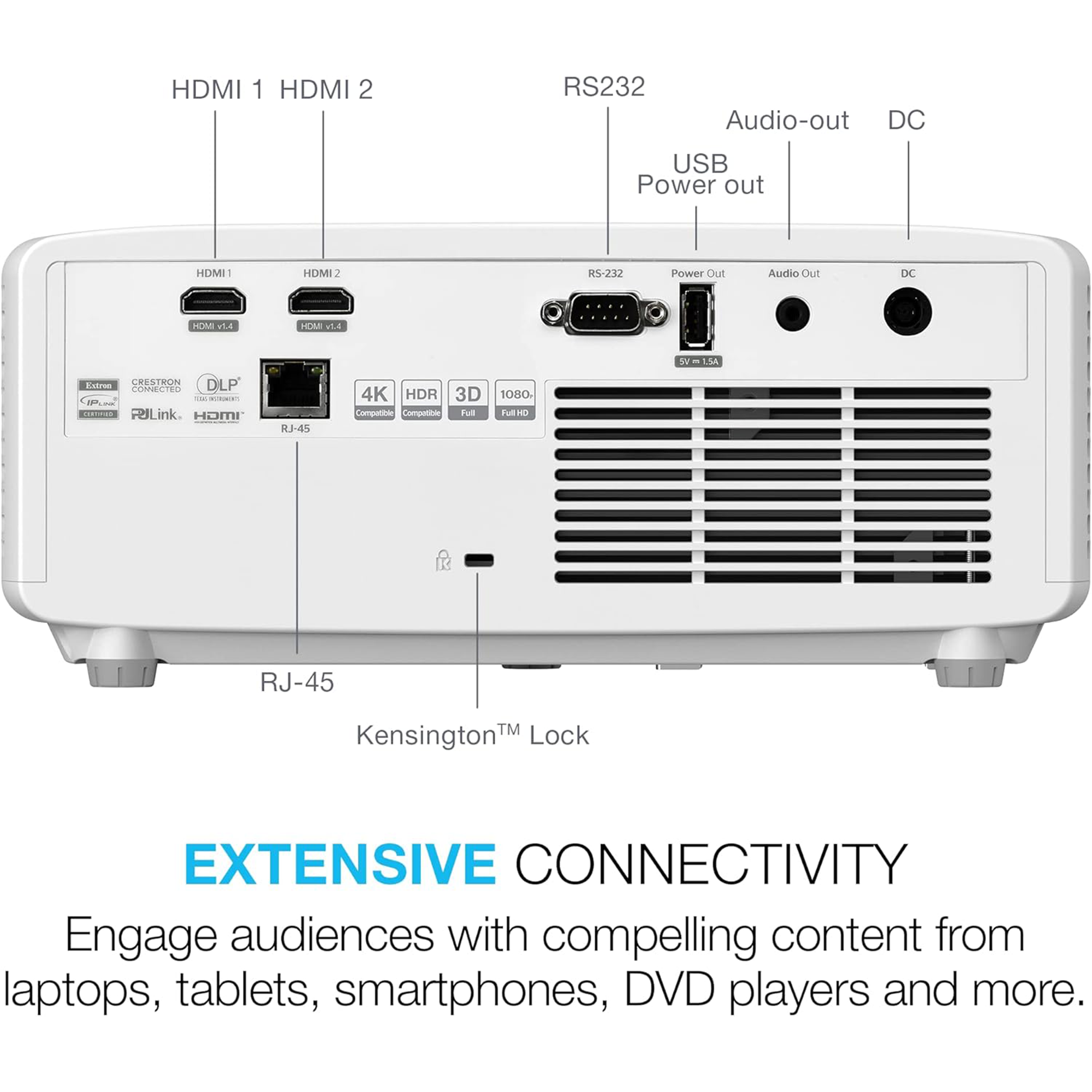 Optoma Technology GT2100HDR 4200-Lumen Full HD Short-Throw DLP Projector