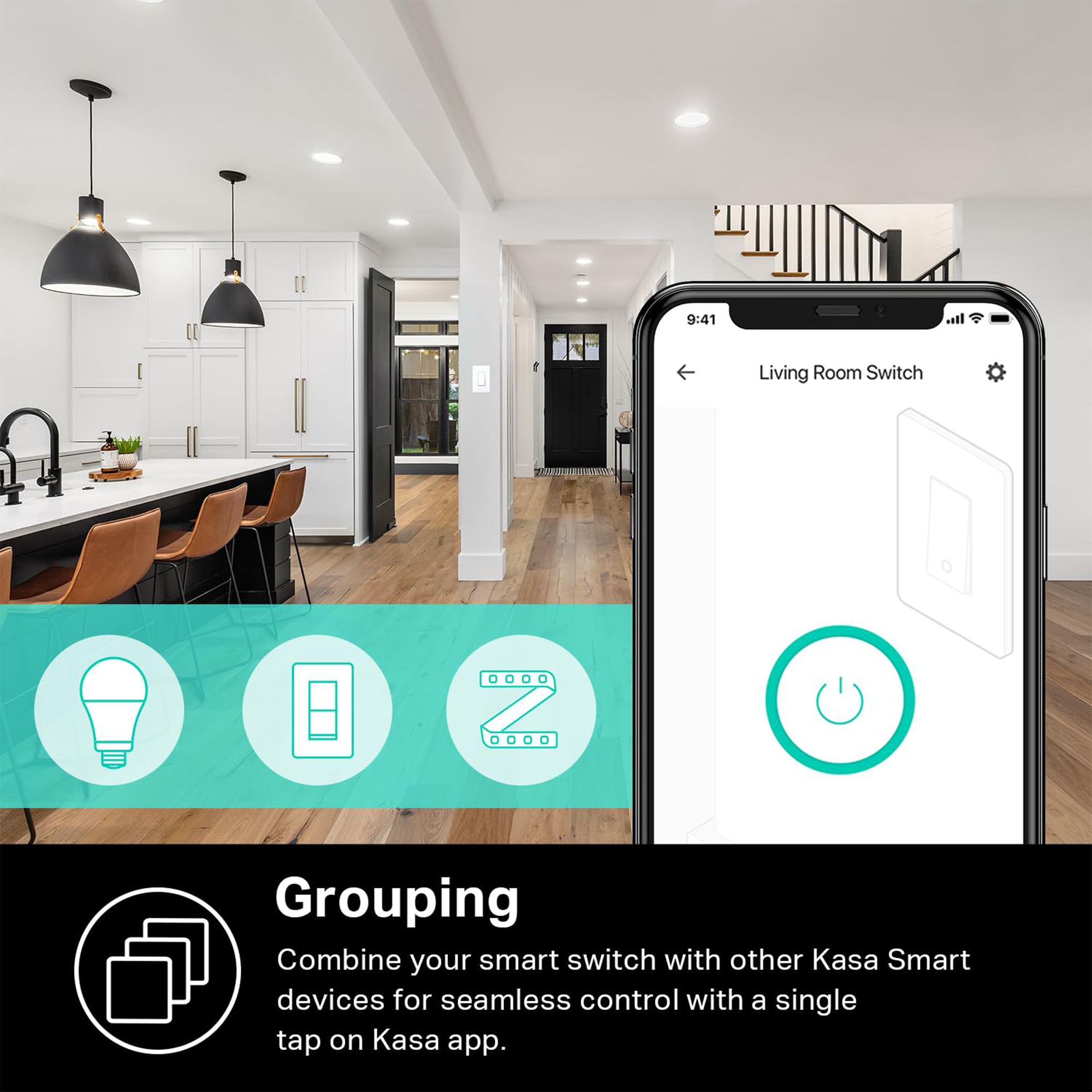 TP-Link Kasa Smart Wi-Fi Light Switch (3-Pack)