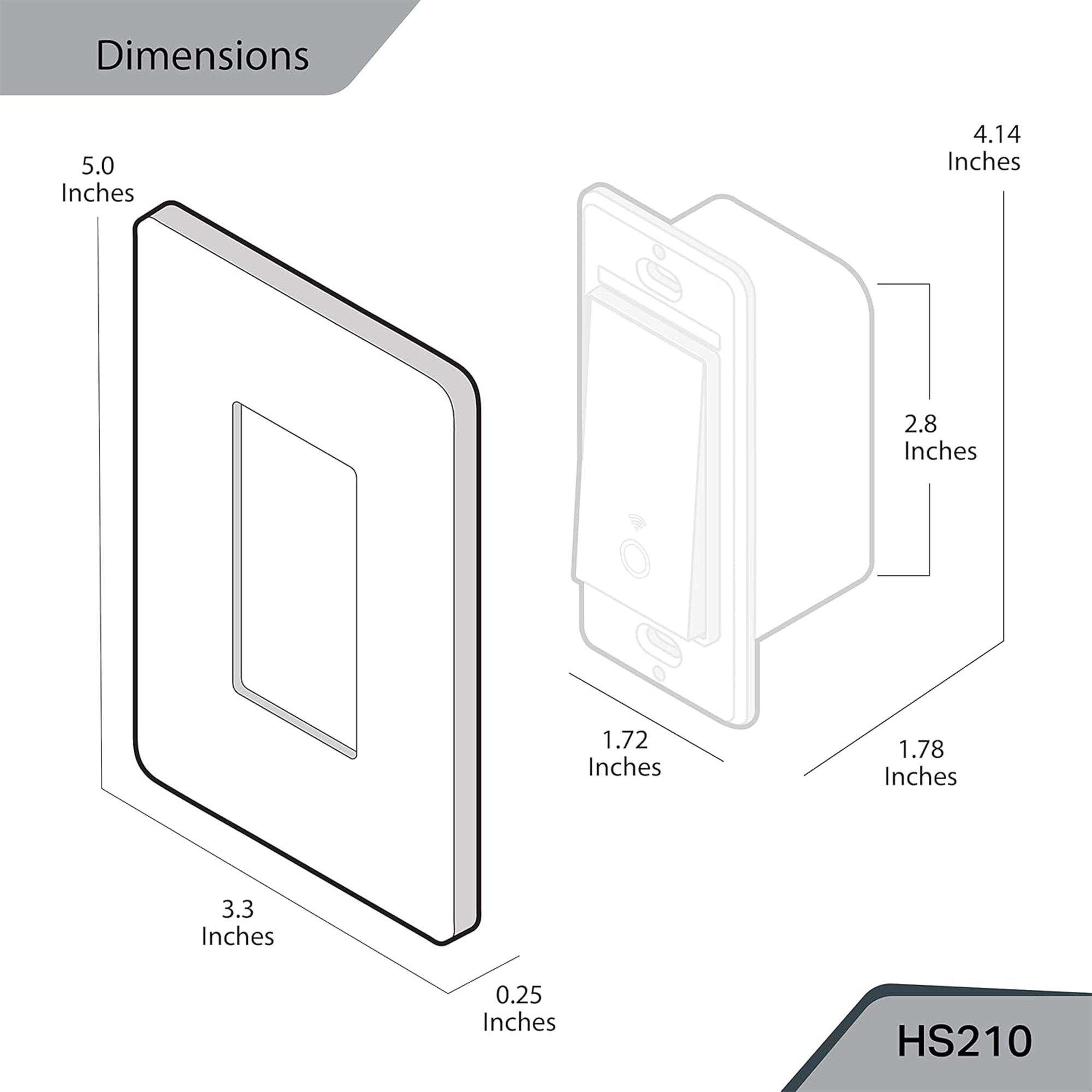 TP‑Link Kasa Smart Wi‑Fi Light Switch 3‑Way Kit HS210 – White (2‑Pack)