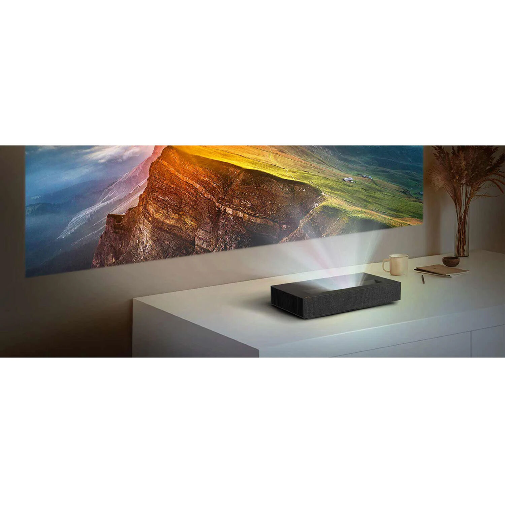 LG CineBeam HU915QB 3000-Lumen XPR 4K UHD Ultra-Short Throw Laser DLP Smart Home Theater Projector
