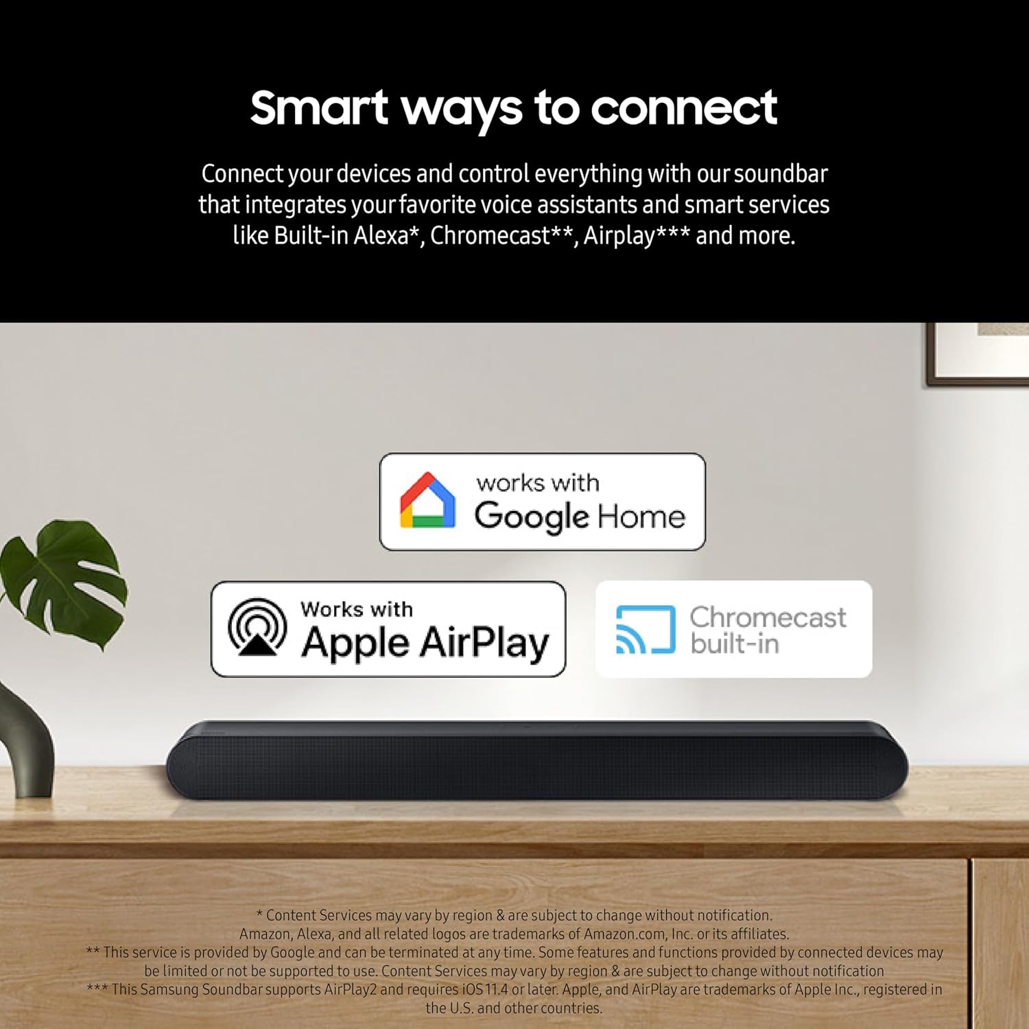 Samsung Soundbar Q-Series 5.0 Channel Dolby Atmos with Q-Symphony - HW-S60D/ZA