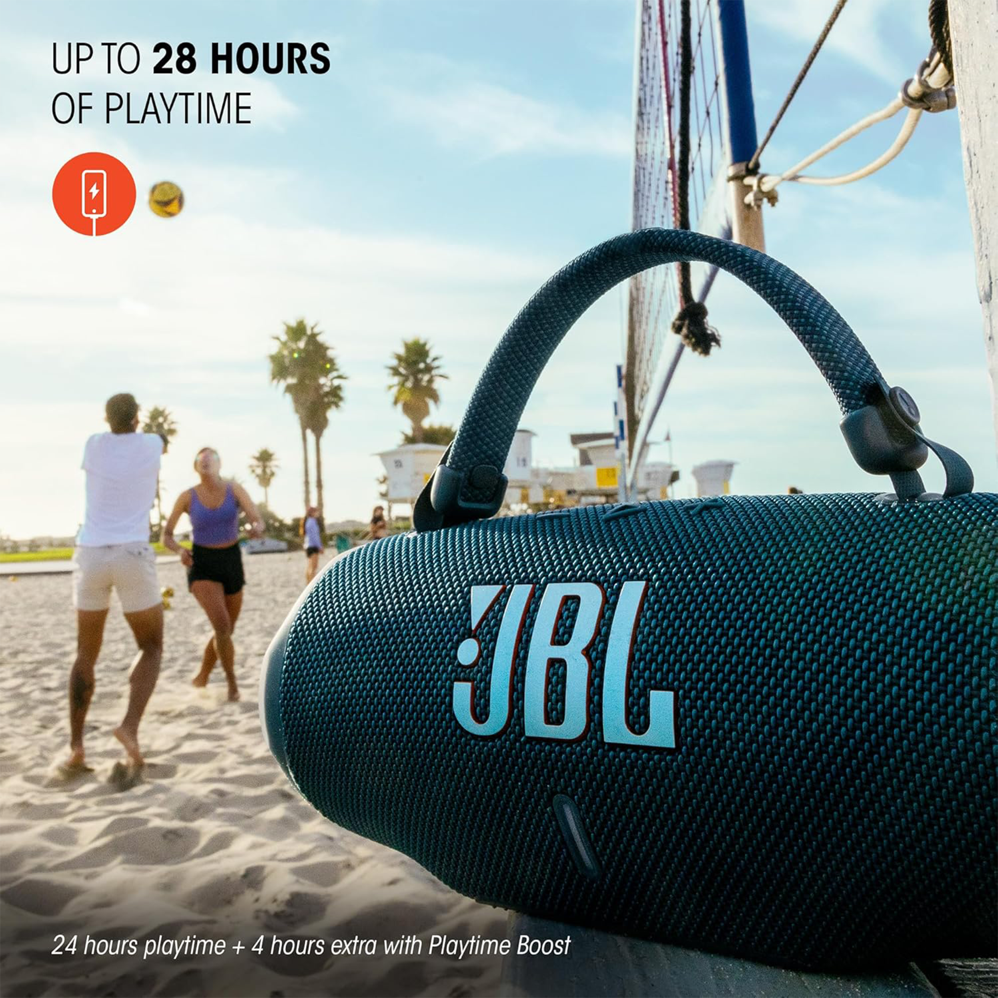 JBL Charge 6 Portable Bluetooth Speaker (Blue)