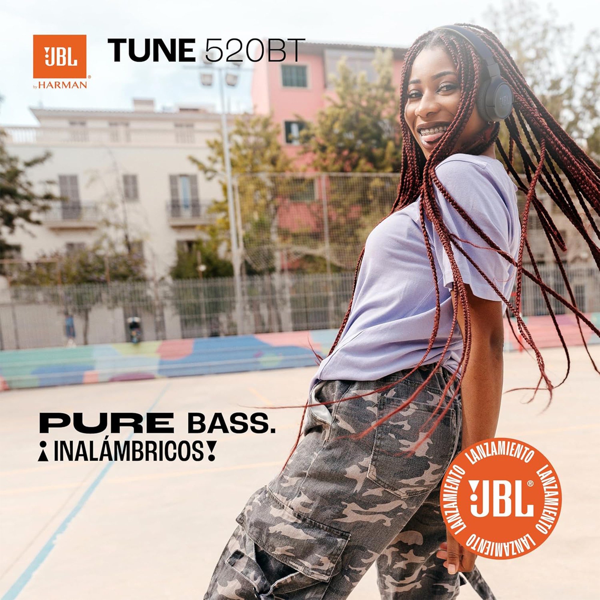 JBL Tune 520BT Wireless On-Ear Headphones (Black)