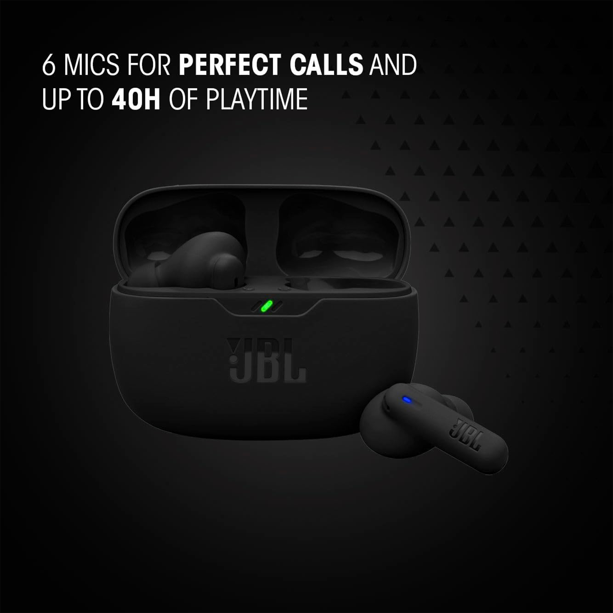 JBL Vibe Beam 2 True Wireless Noise-Canceling Earbuds (Black)