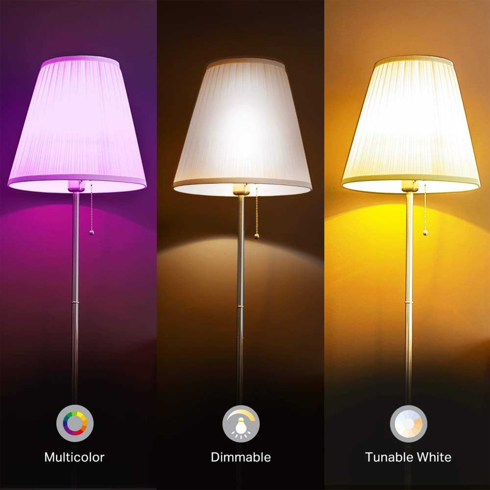 TP-Link KL125 Kasa Smart Wi-Fi Light Bulb (Multicolor, 4-Pack)