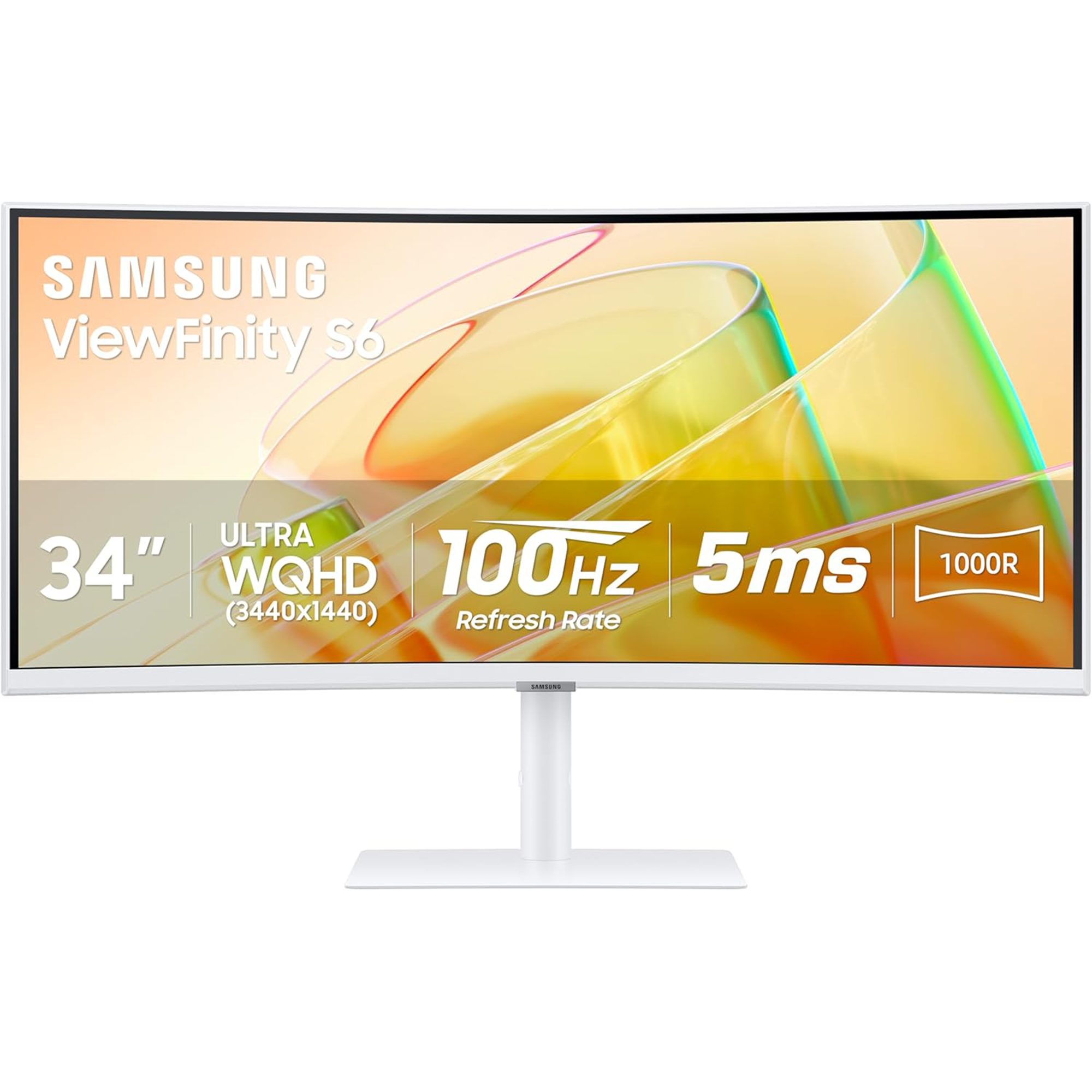 Samsung ViewFinity S65TC Ultra 34" 1440p HDR 100 Hz Curved Ultrawide Monitor (Warm White)