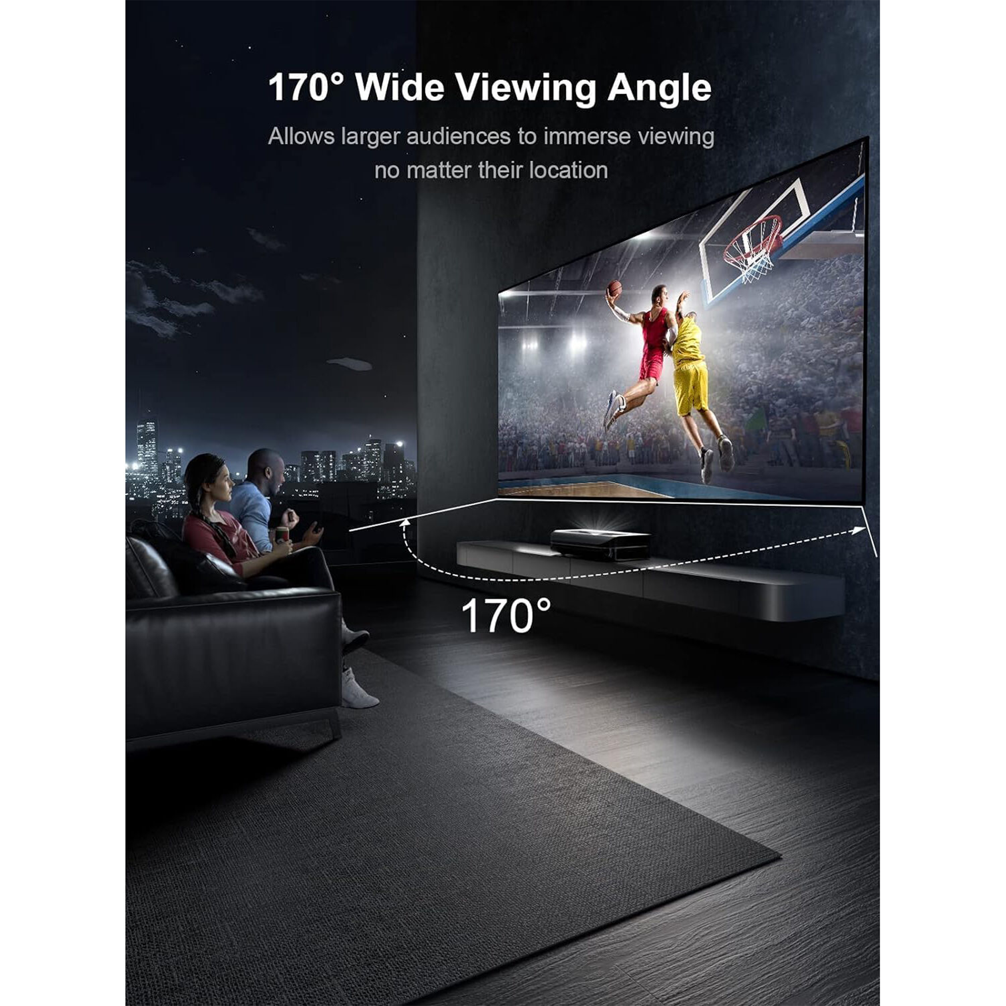 AWOL Vision MW-180 Wall-Mounted Screen (180")