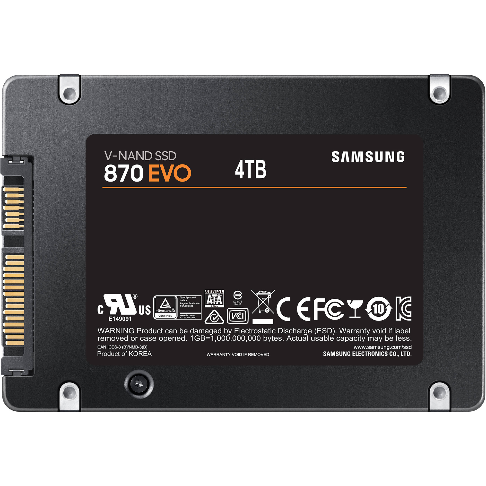 Samsung 870 EVO 4TB SATA III 2.5" Internal SSD